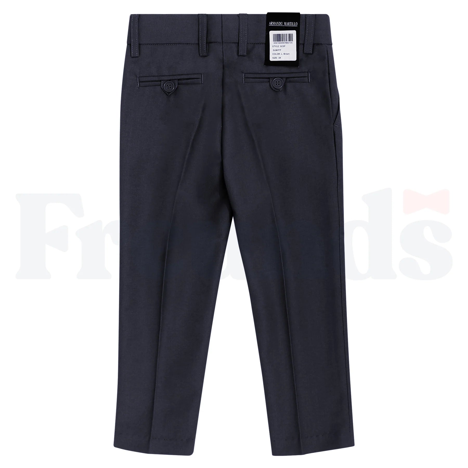 Armando Martillo Boys Dress Pants - Regular Fit - Slim Legs - Adjustable Waist - 618P -