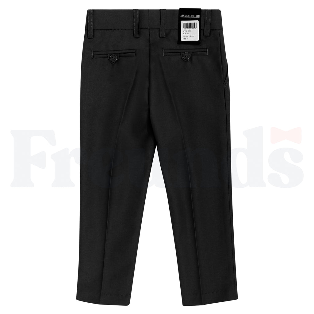 Armando Martillo Boys Dress Pants - Toddler Sizes - Slim Fit - Adjustable Waist - 603P