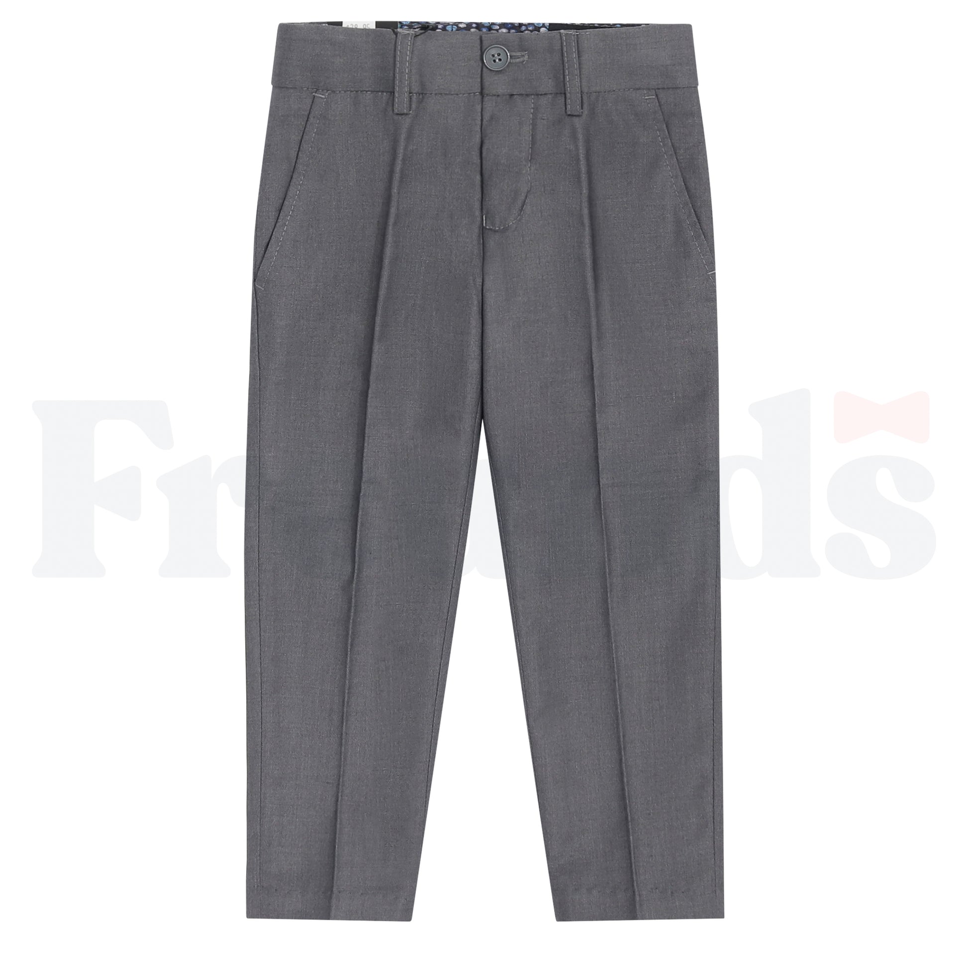 Armando Martillo Boys Dress Pants - Slim Fit - Adjustable Waist - Grey Collection - 603P -