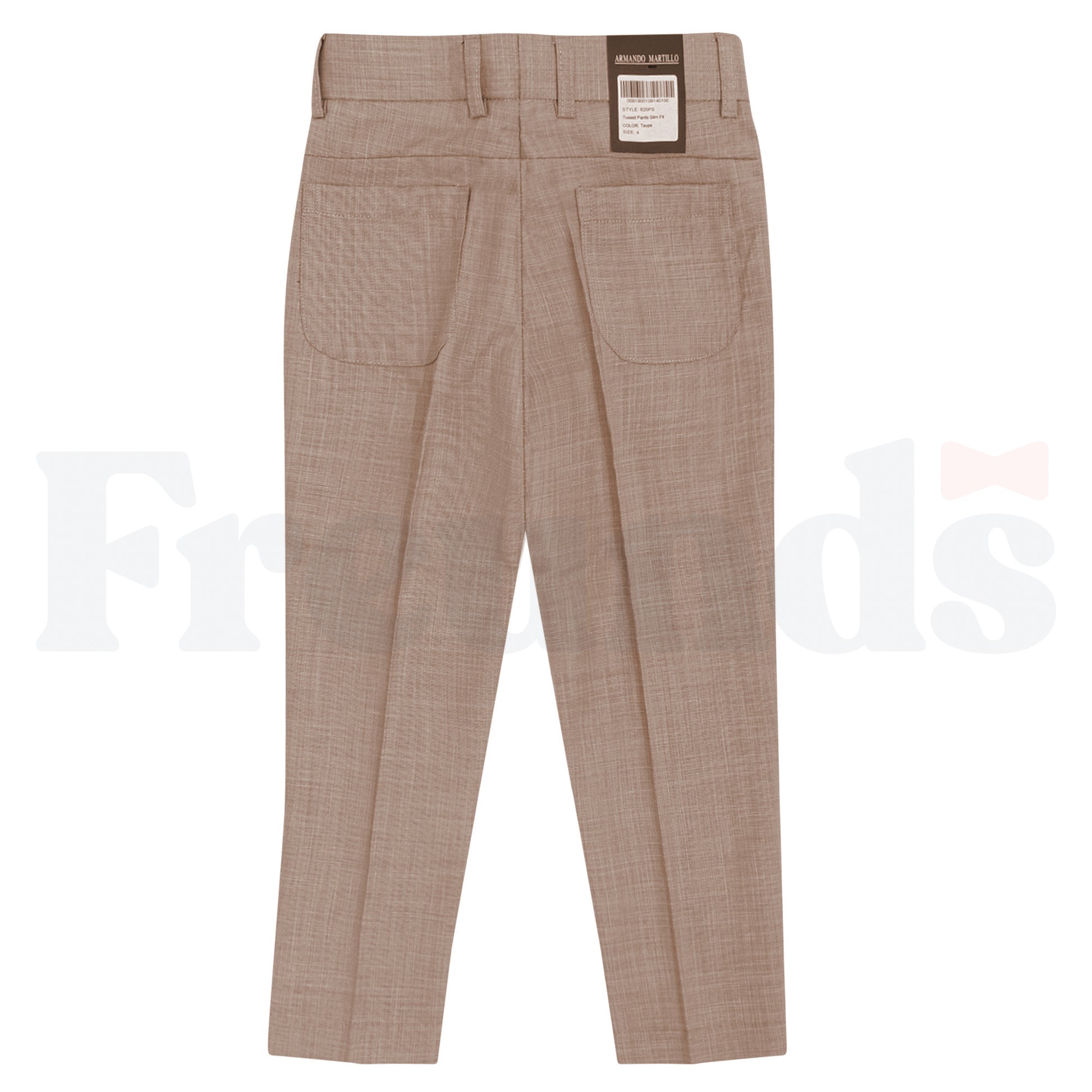 Armando Martillo Boys Tweed Dress Pants - Skinny Fit - Fashion Colors - 620SK -