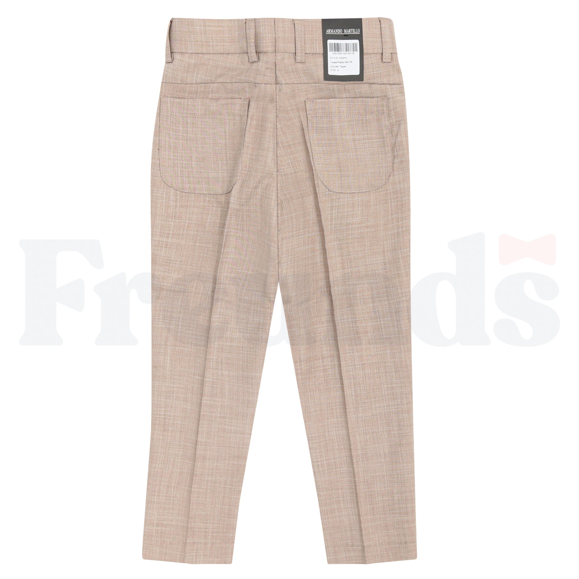 Armando Martillo Boys Tweed Dress Pants - Skinny Fit - Fashion Colors - 620SK -