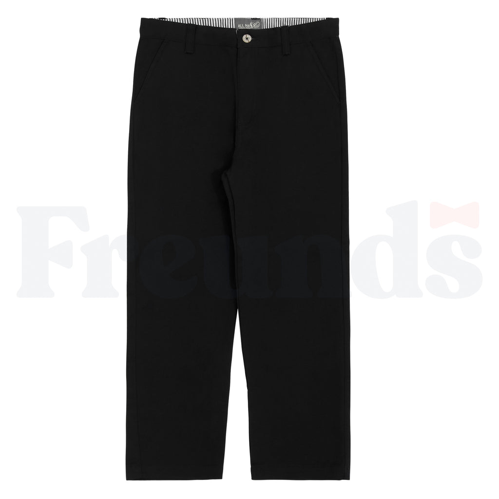 All Navy Boys Poly/Cotton Pants  - Husky Fit -