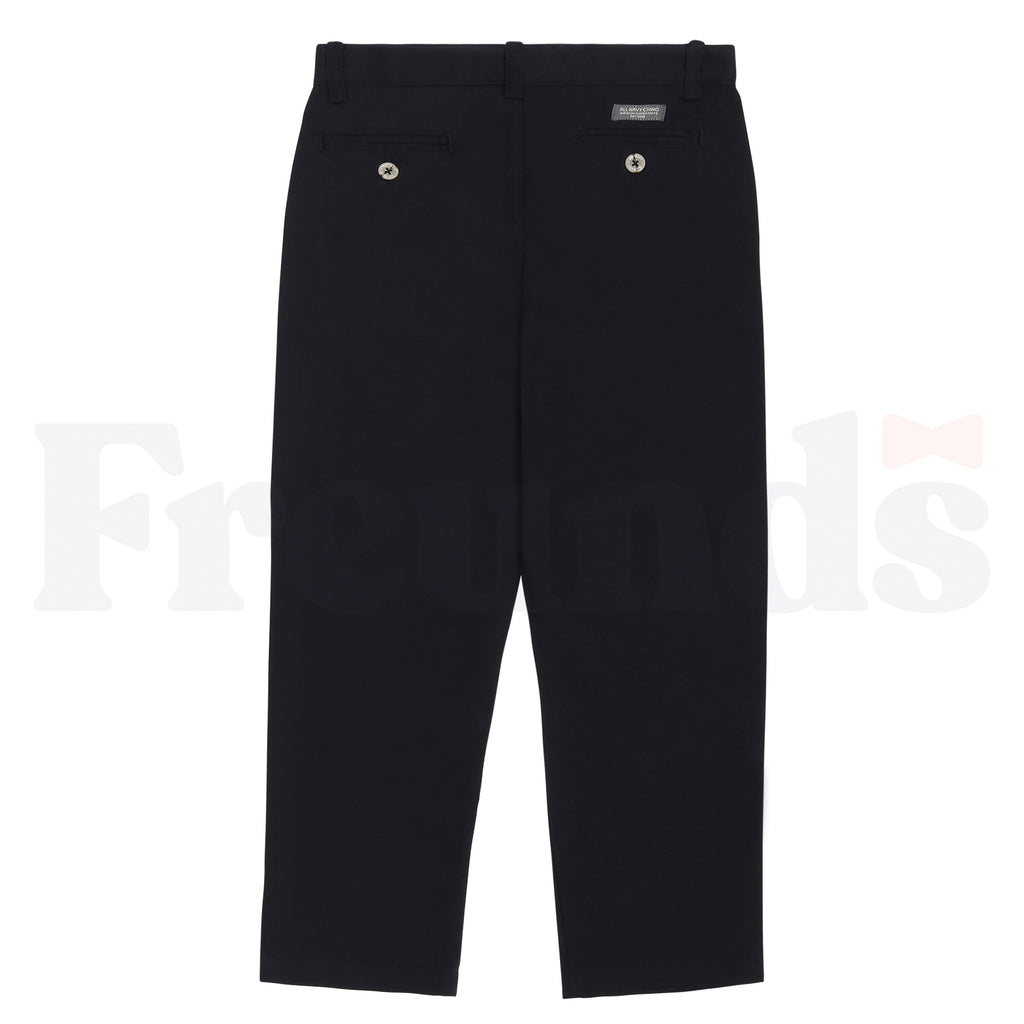 All Navy Boys Poly/Cotton Pants  - Husky Fit -