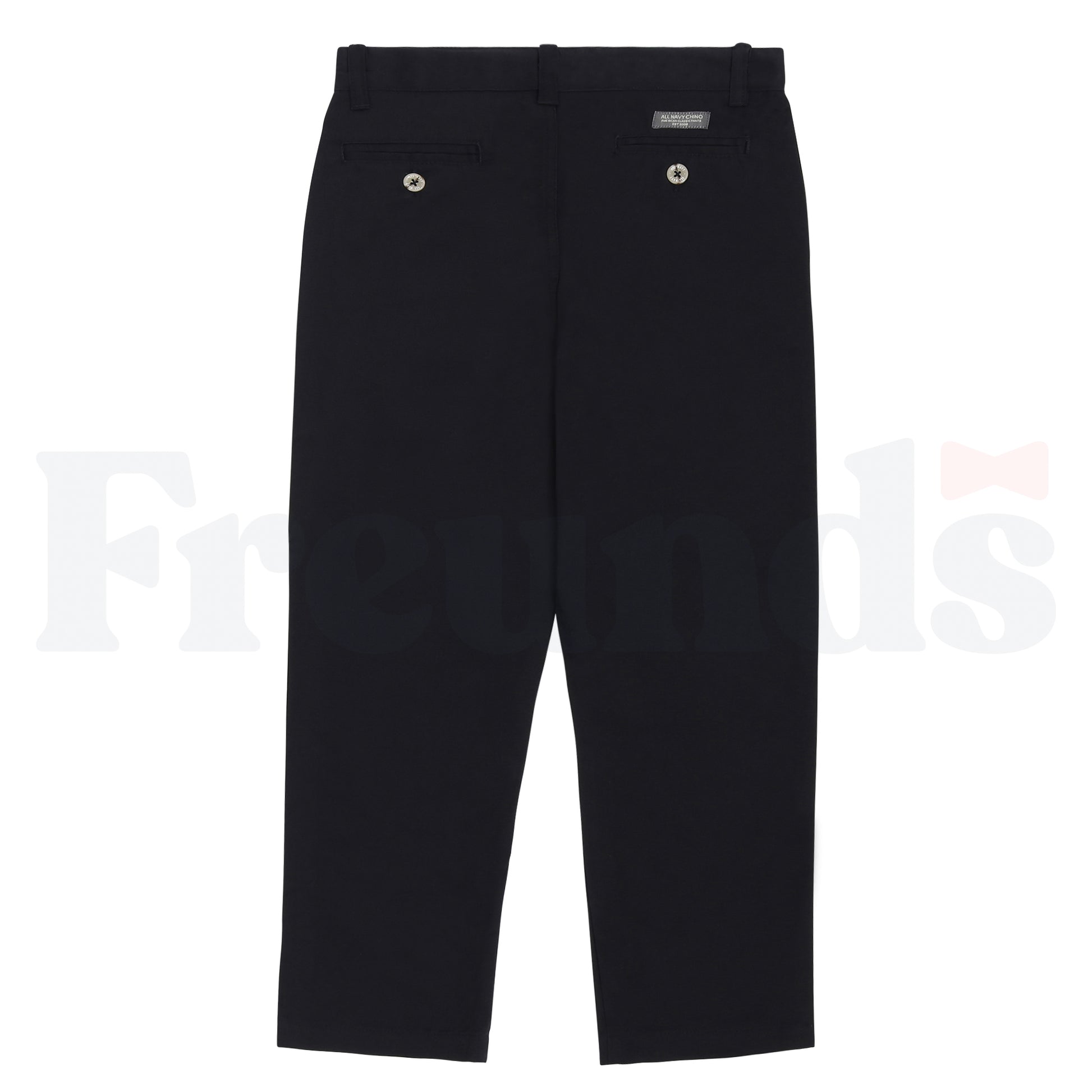 All Navy Boys Poly/Cotton Pants  - Husky Fit -
