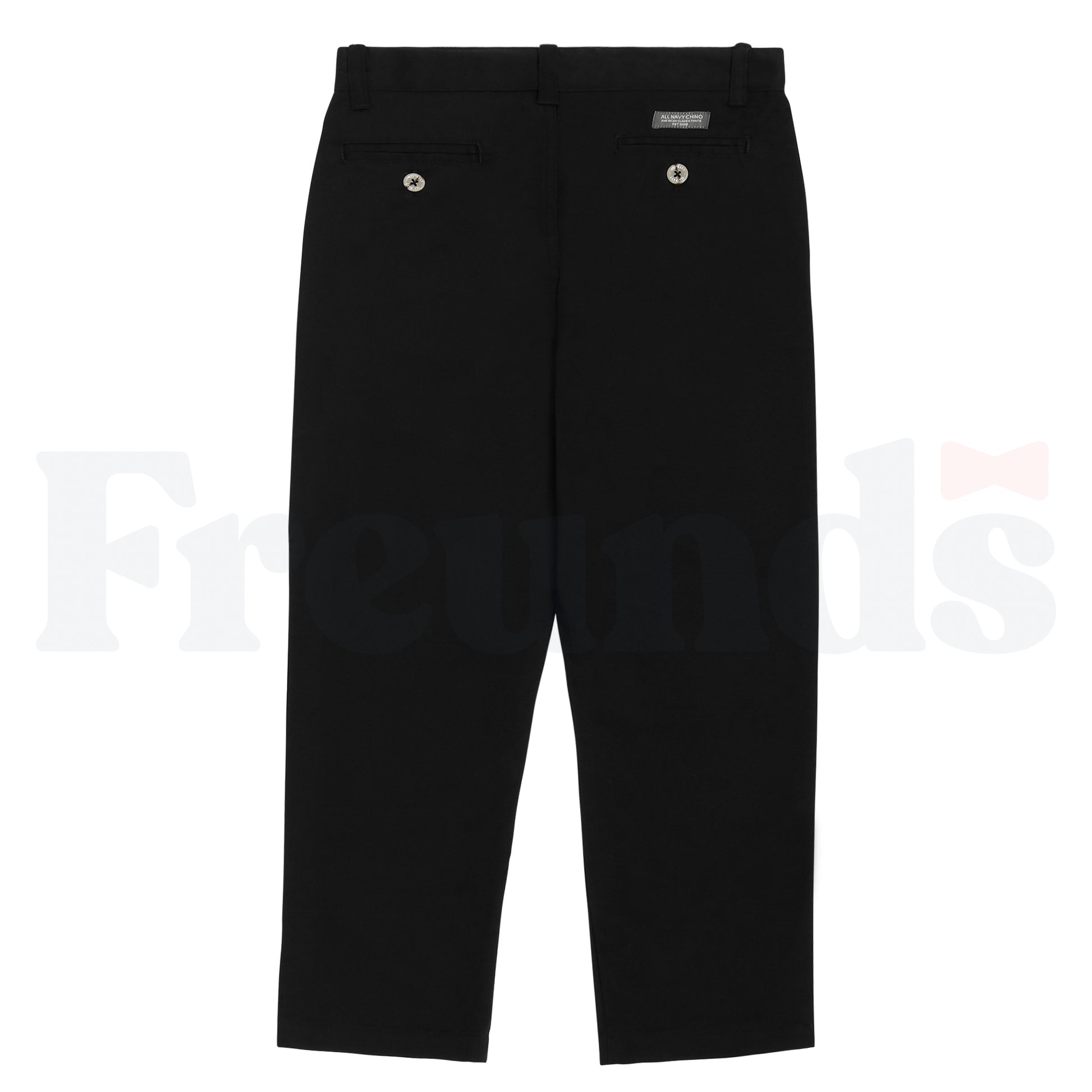 All Navy Boys Poly/Cotton Pants  - Husky Fit -