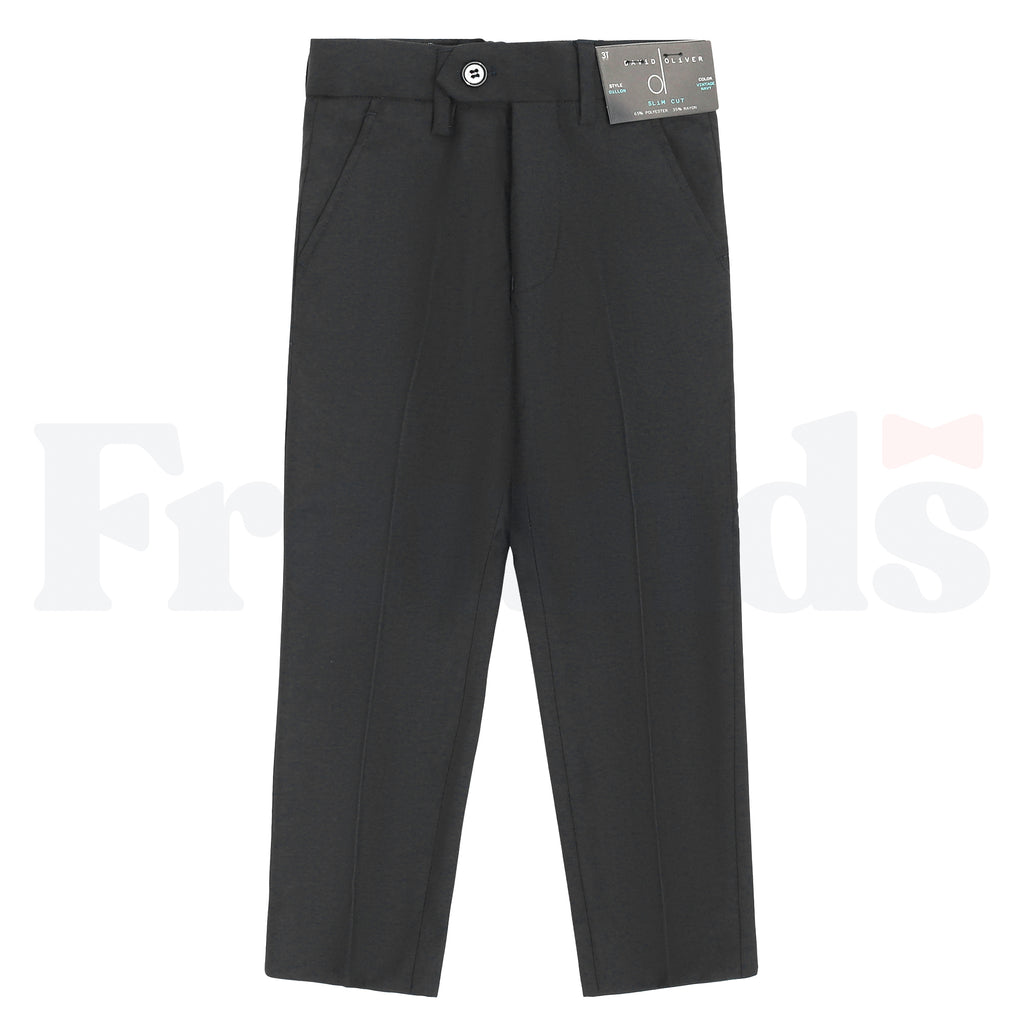 David Oliver Boys Dress Pants - Slim Cut - Grey Collection - Dillon -