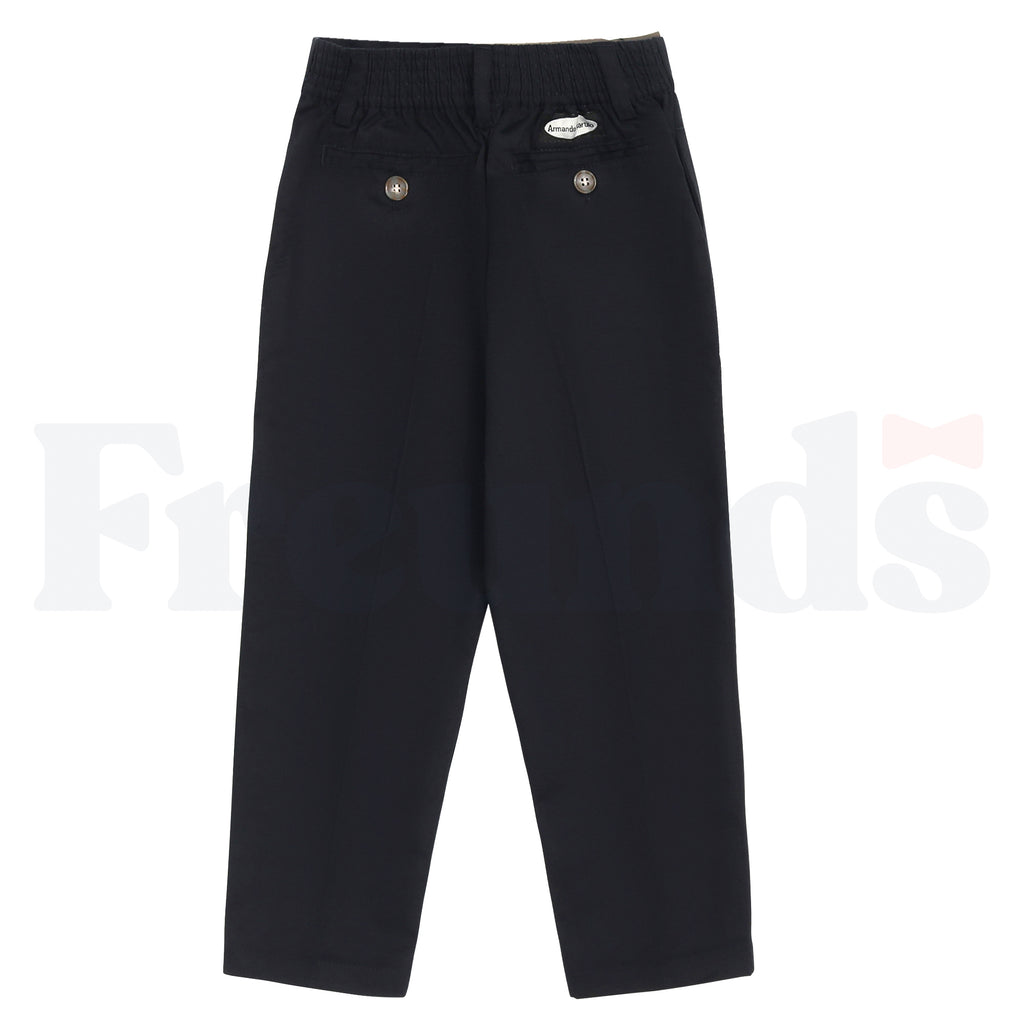 Armando Martillo Boys Poly/Cotton Pants - Regular Fit - Back Elastic - Flat Front - 152P -