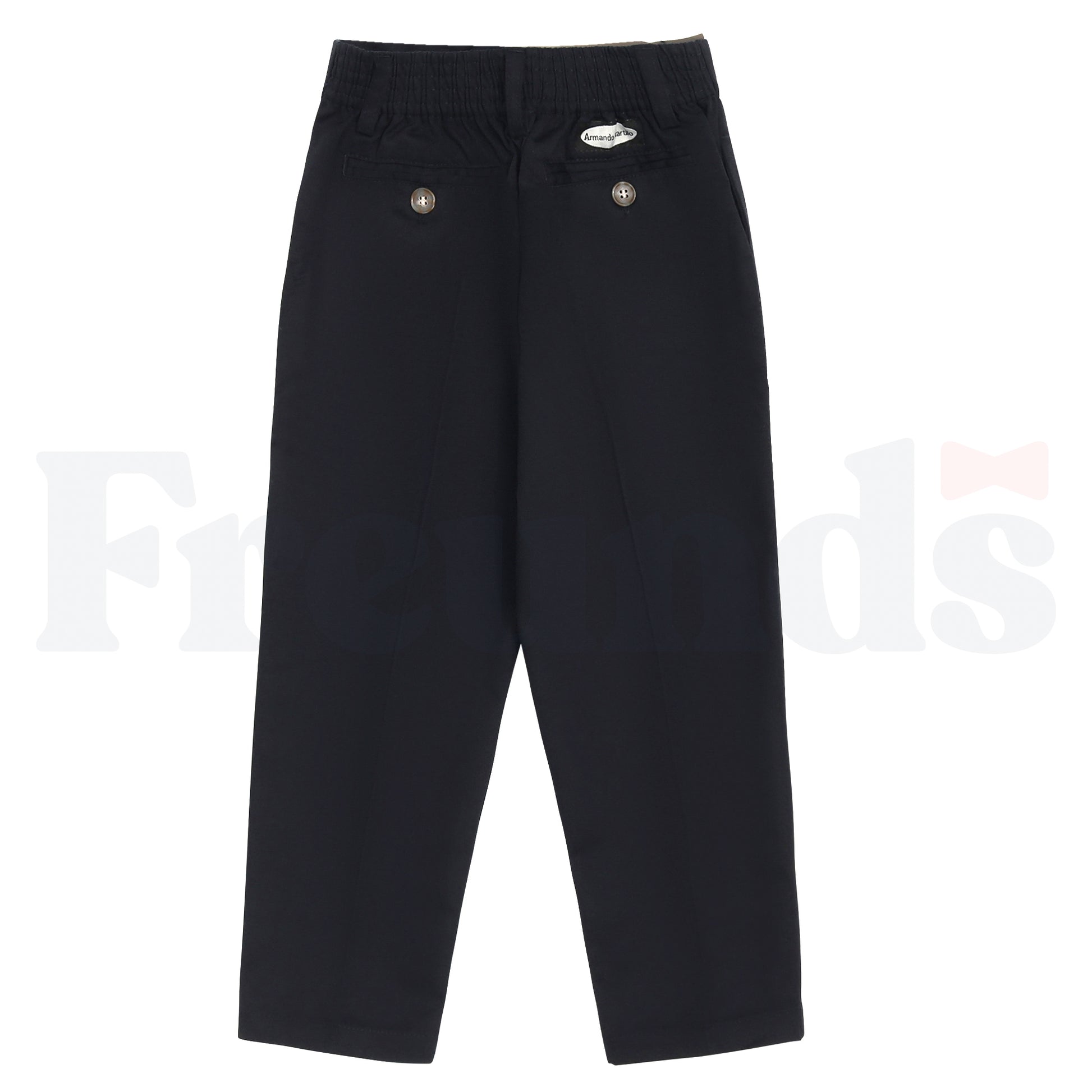 Armando Martillo Boys Poly/Cotton Pants - Regular Fit - Back Elastic - Flat Front - 152P -