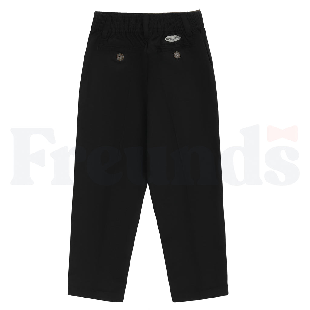 Armando Martillo Boys Poly/Cotton Pants - Regular Fit - Back Elastic - Flat Front - 152P -