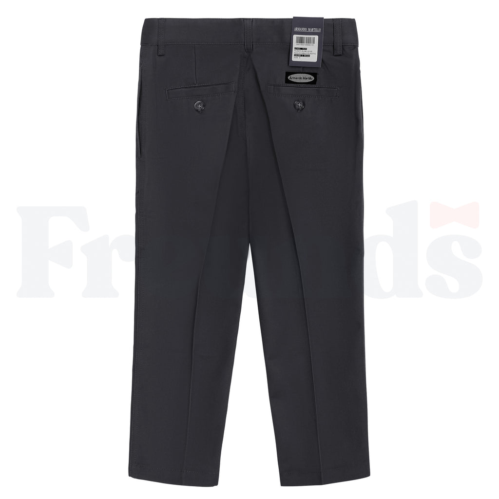 Armando Martillo Boys Poly/Cotton Pants - Husky Fit/Slim Legs - 157H -