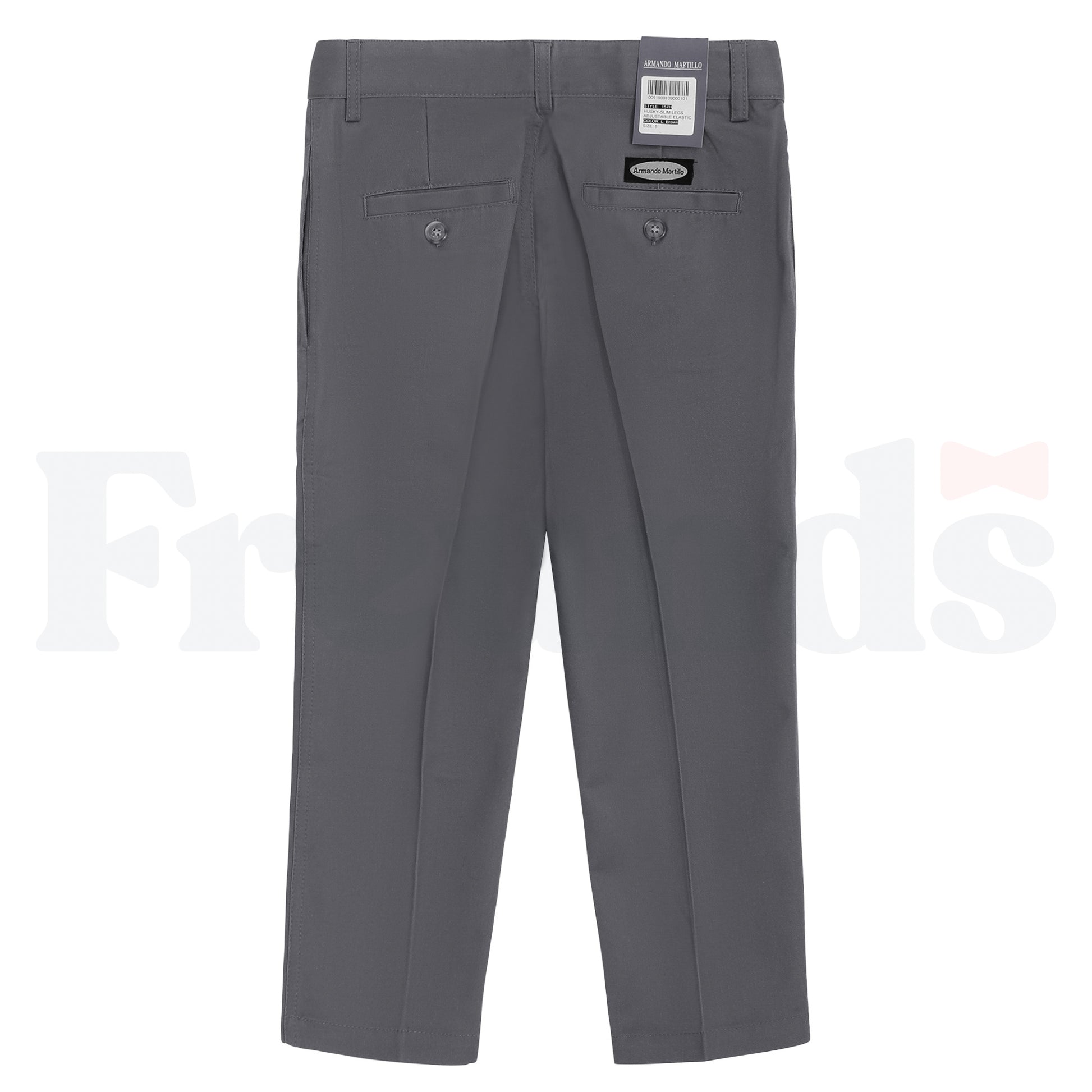 Armando Martillo Boys Poly/Cotton Pants - Husky Fit/Slim Legs - 157H -