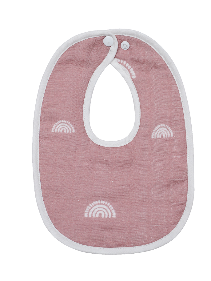 Little Pipers Rainbow Bib W/ Terry Back -
