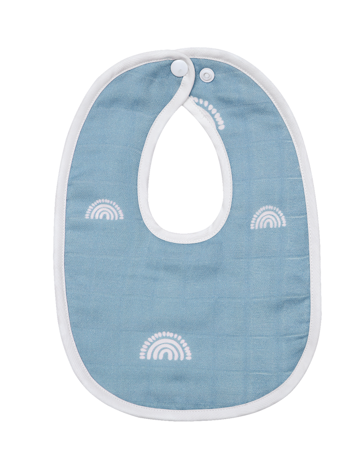 Little Pipers Rainbow Bib W/ Terry Back -