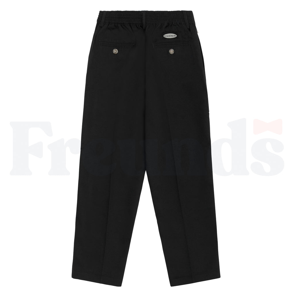 Armando Martillo Boys Poly/Cotton Pants - Husky Fit - Flat Front - Back Elastic - 158H -