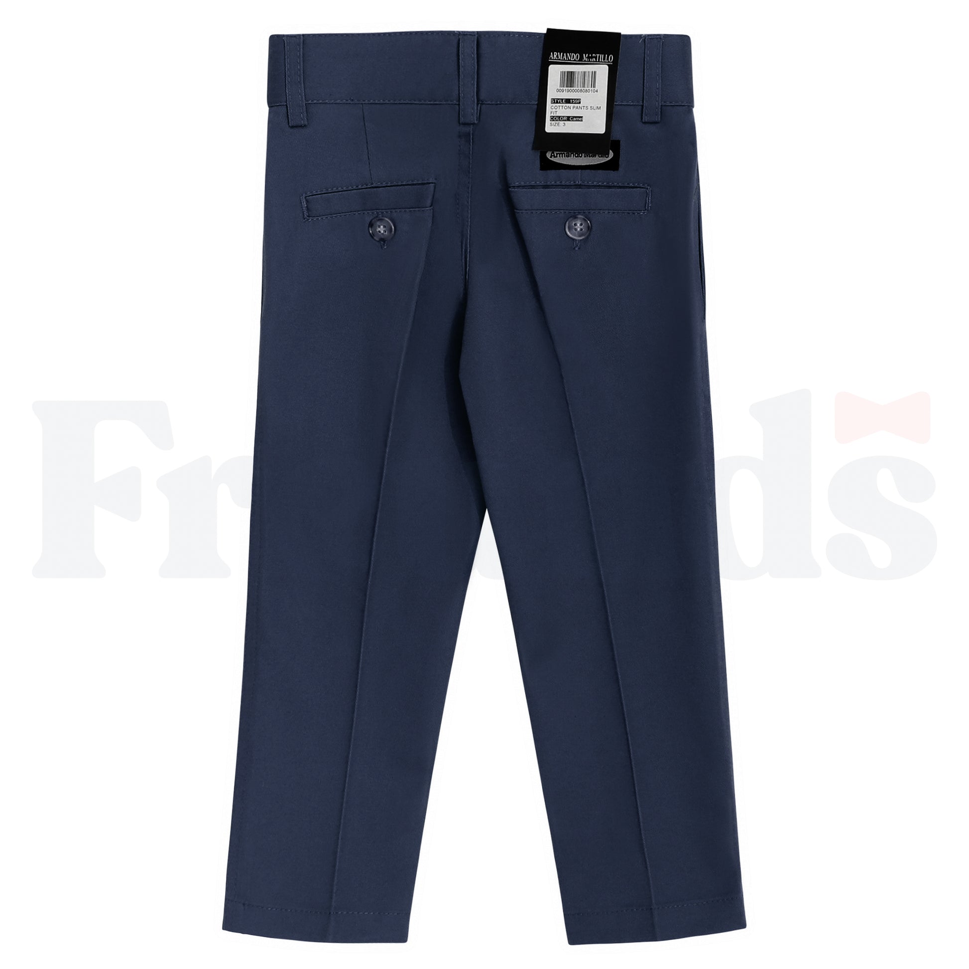 Armando Martillo Boys Poly/Cotton Pants - Slim Fit  - Blue Collection - 159P -