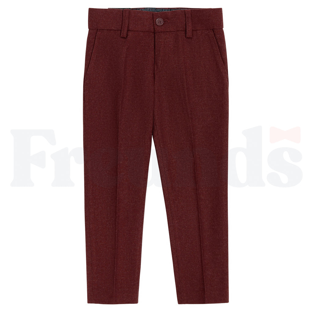 Armando Martillo Wool Look Dress Pants - Toddler Sizes - Adjustable Elastic - Slim Fit - 609S -