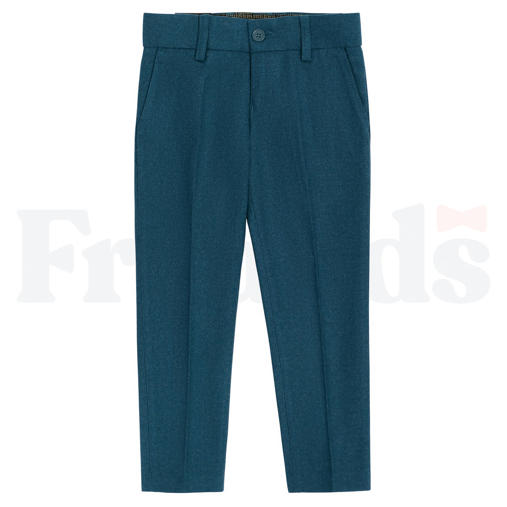 Armando Martillo Wool Look Dress Pants - Toddler Sizes - Adjustable Elastic - Slim Fit - 609S -