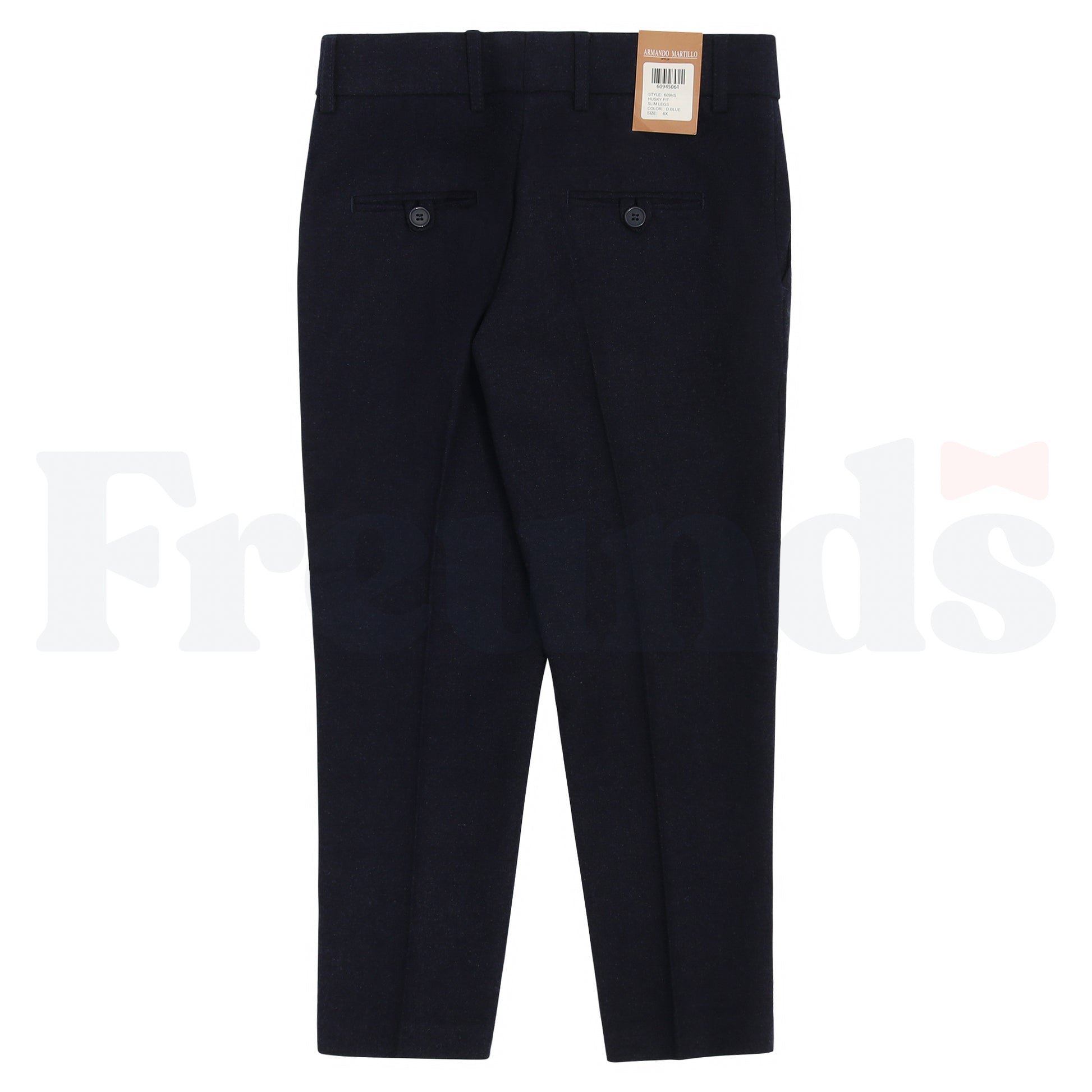 Armando Martillo Wool Look Dress Pants - Adjustable Elastic - Husky Fit / Slim Leg - 609HS -