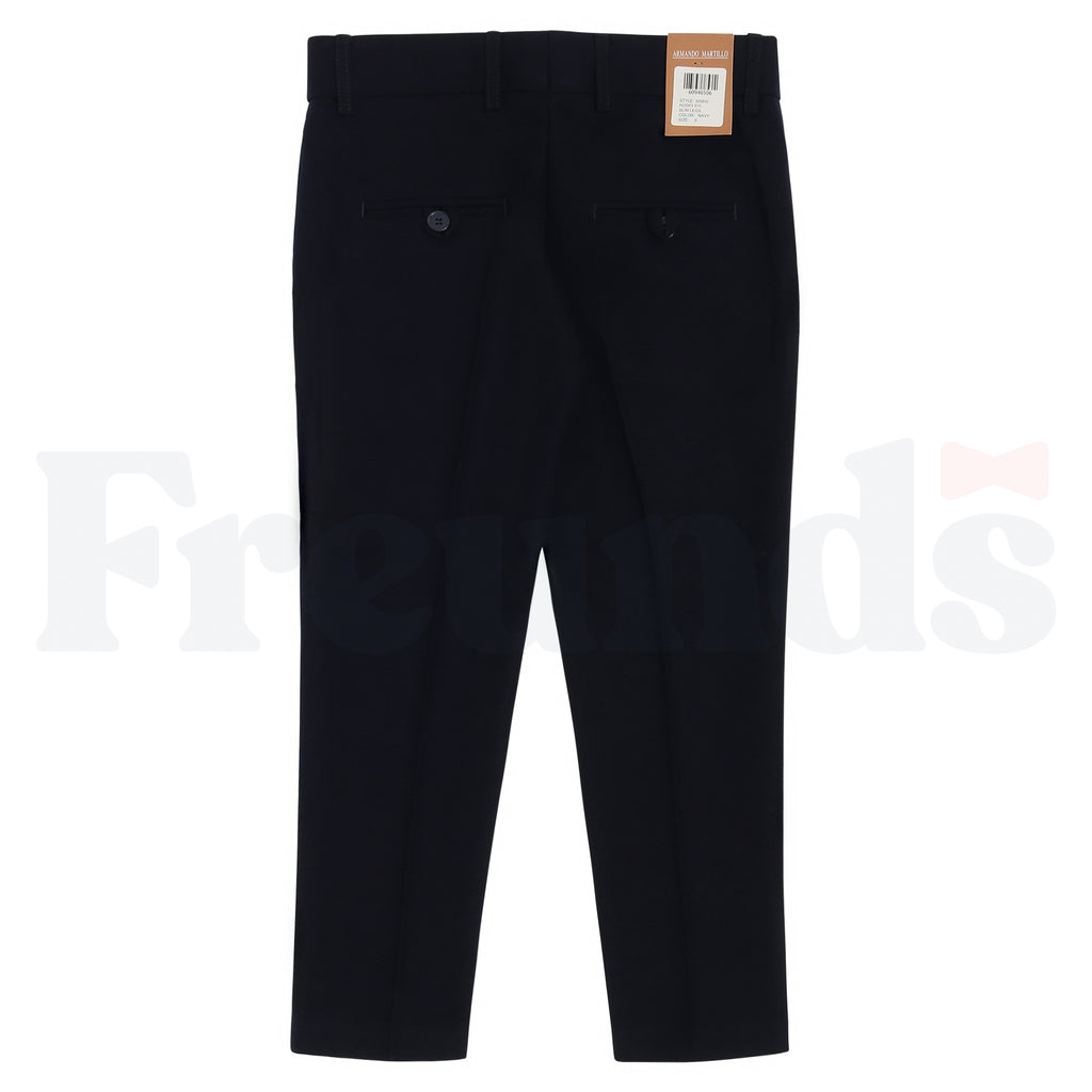 Armando Martillo Wool Look Dress Pants - Adjustable Elastic - Husky Fit / Slim Leg - 609HS -