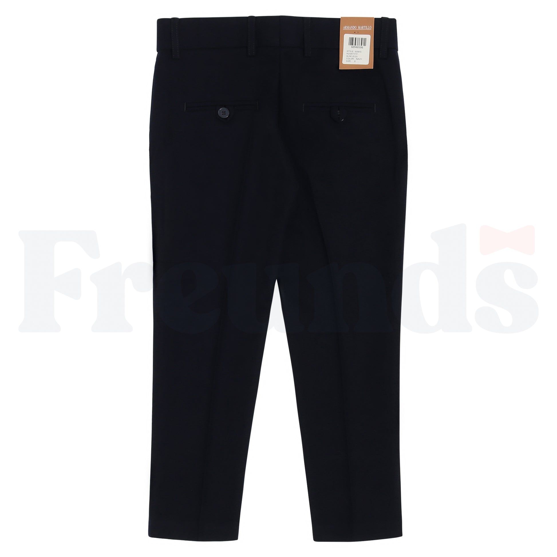 Armando Martillo Wool Look Dress Pants - Adjustable Elastic - Husky Fit / Slim Leg - 609HS -