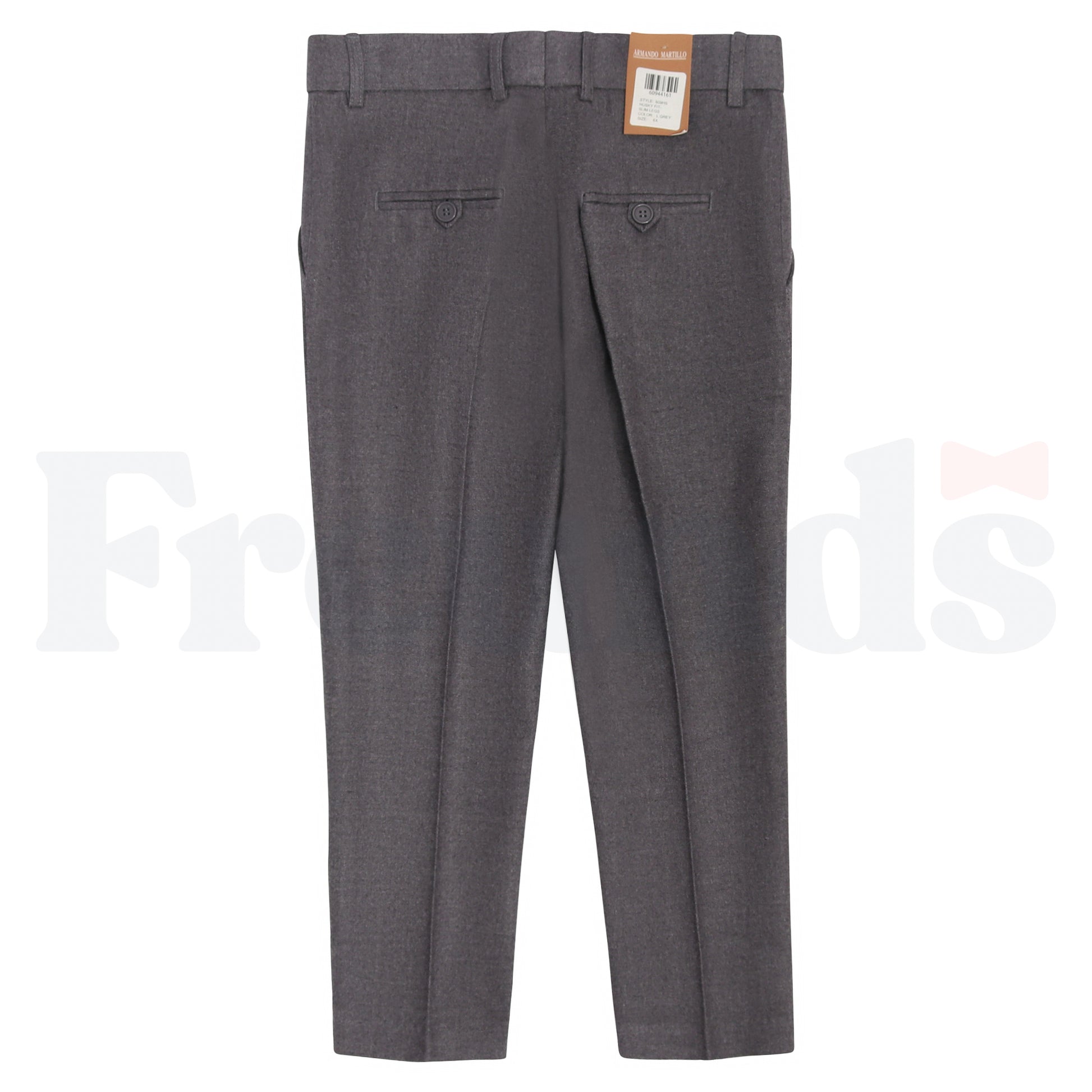 Armando Martillo Wool Look Dress Pants - Adjustable Elastic - Husky Fit / Slim Leg - 609HS -
