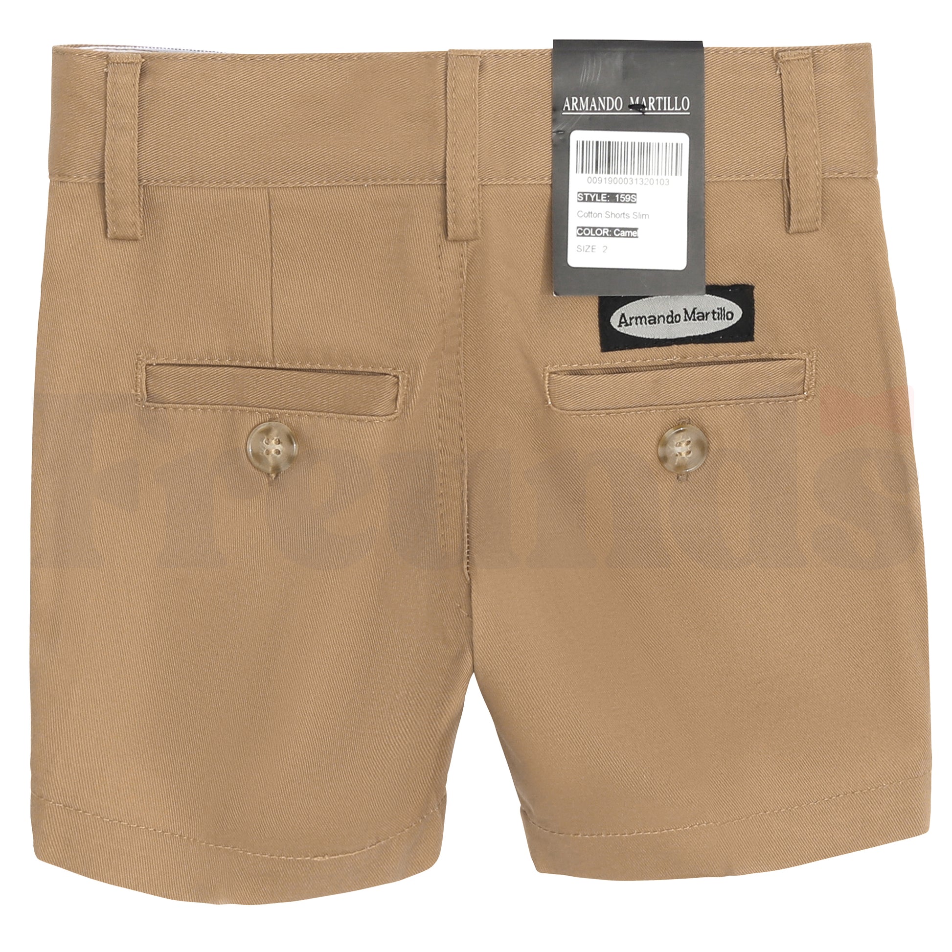 Armando Martillo Boys Poly/Cotton Shorts - Toddler Sizes - Slim Fit  - 159S -
