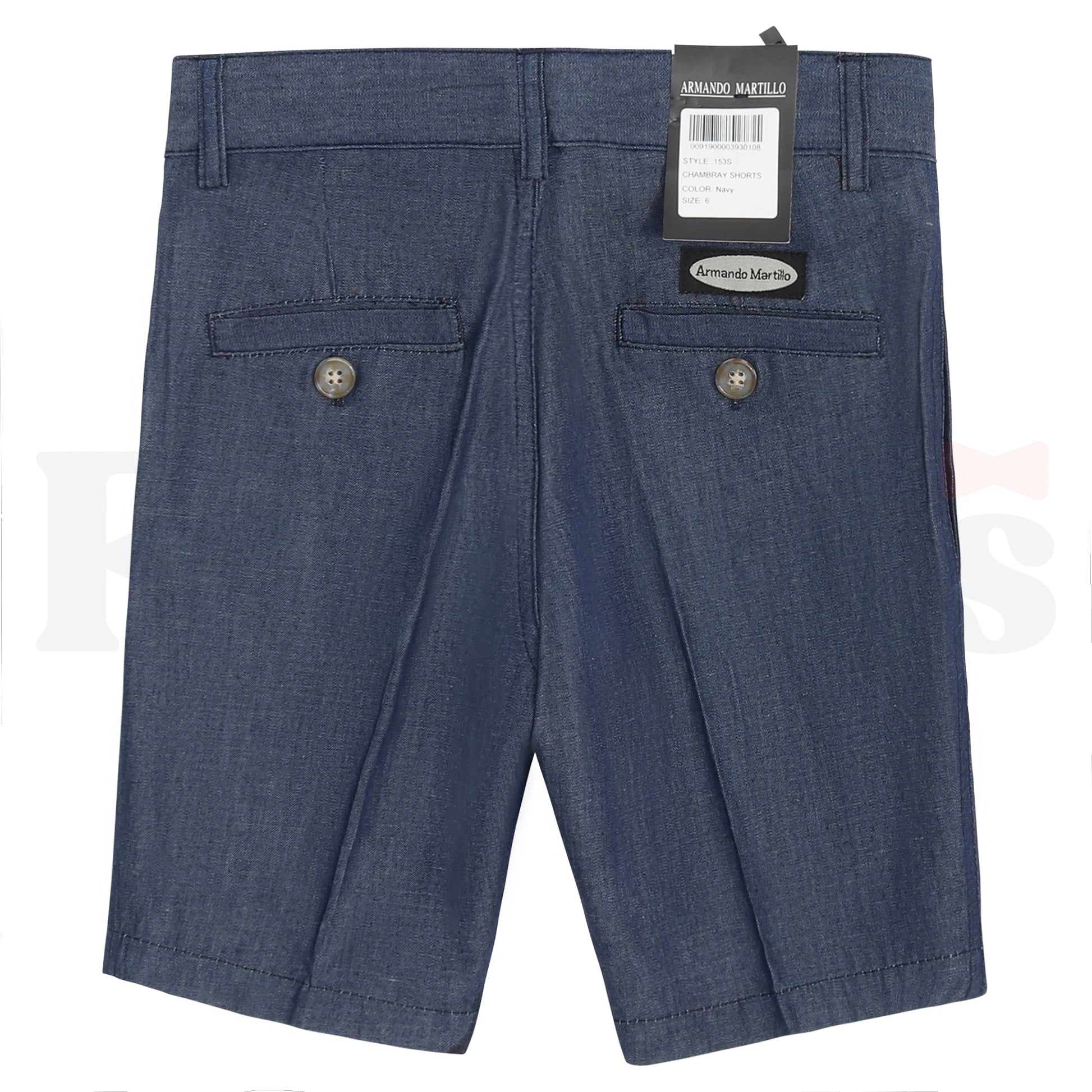 Armando Martillo Boys Chambray Shorts - Slim Fit  - 153S -