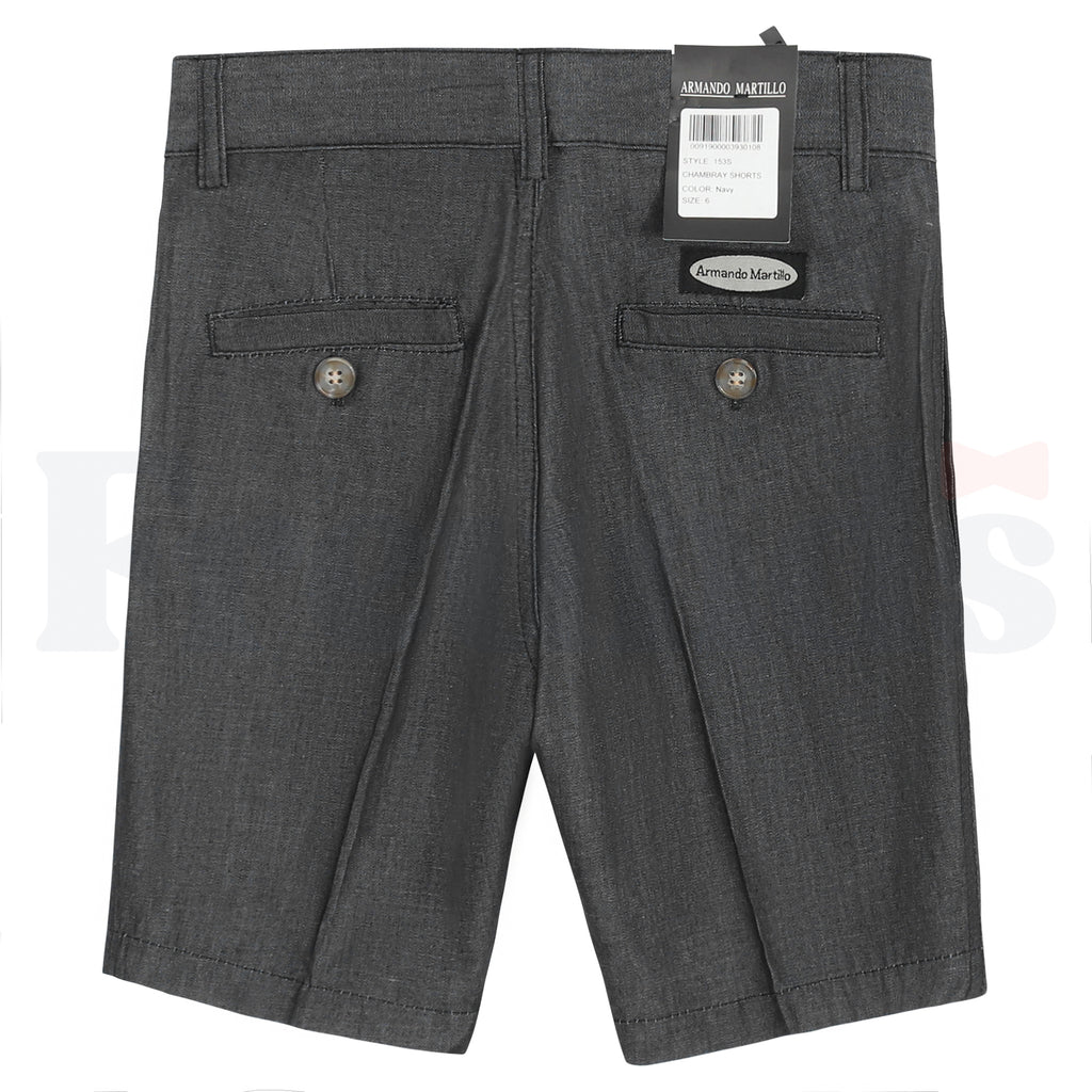Armando Martillo Boys Chambray Shorts - Slim Fit  - 153S -
