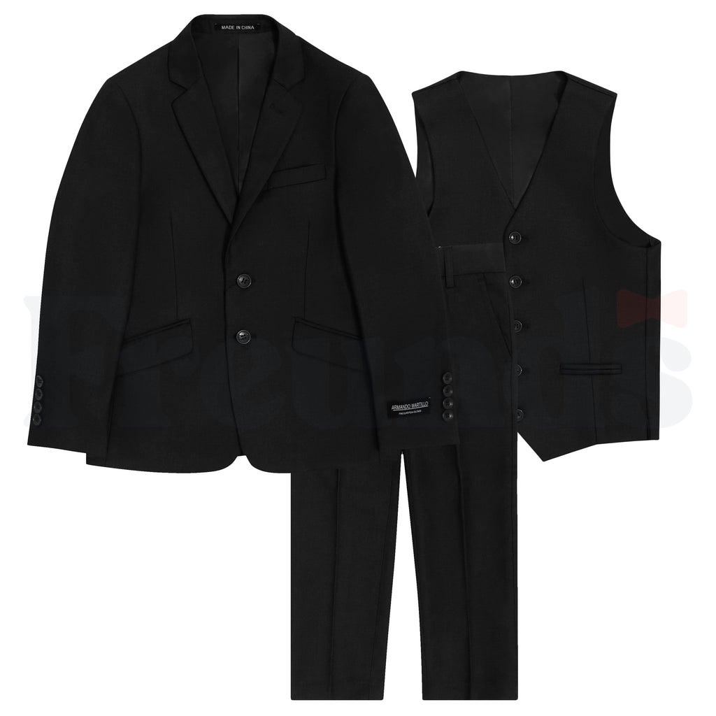 Armando Martillo Boys 3pc Suit - Slim Fit - Single Breasted - 603 -