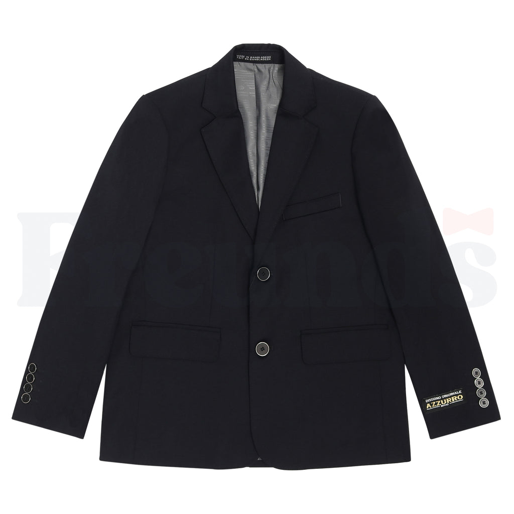 Azzurro Boys 3Pc Suit - Husky Fit - Single Breasted -