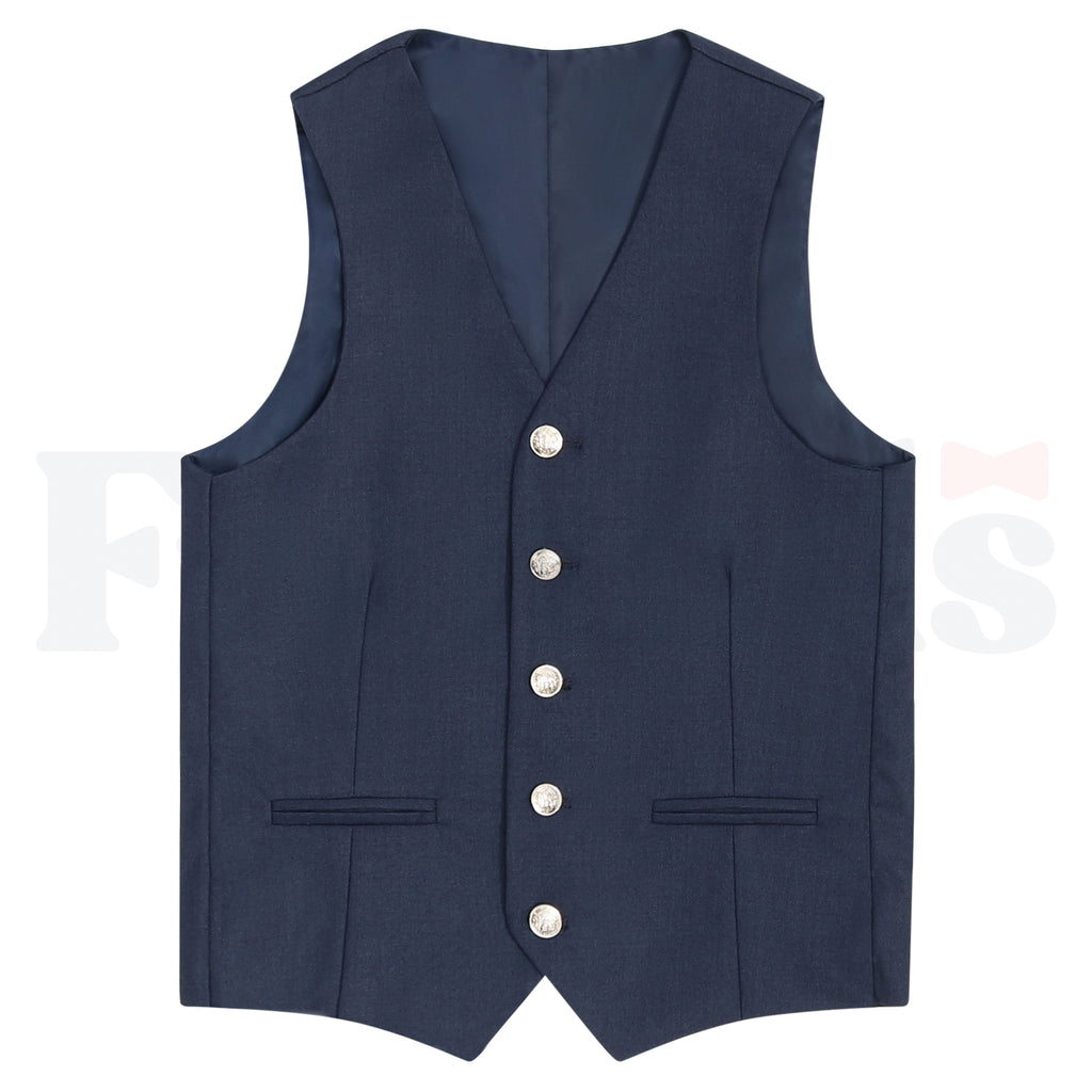 Armando Martillo Boys Slim Fit 4pc Suit - Gold Buttons - 604SL -