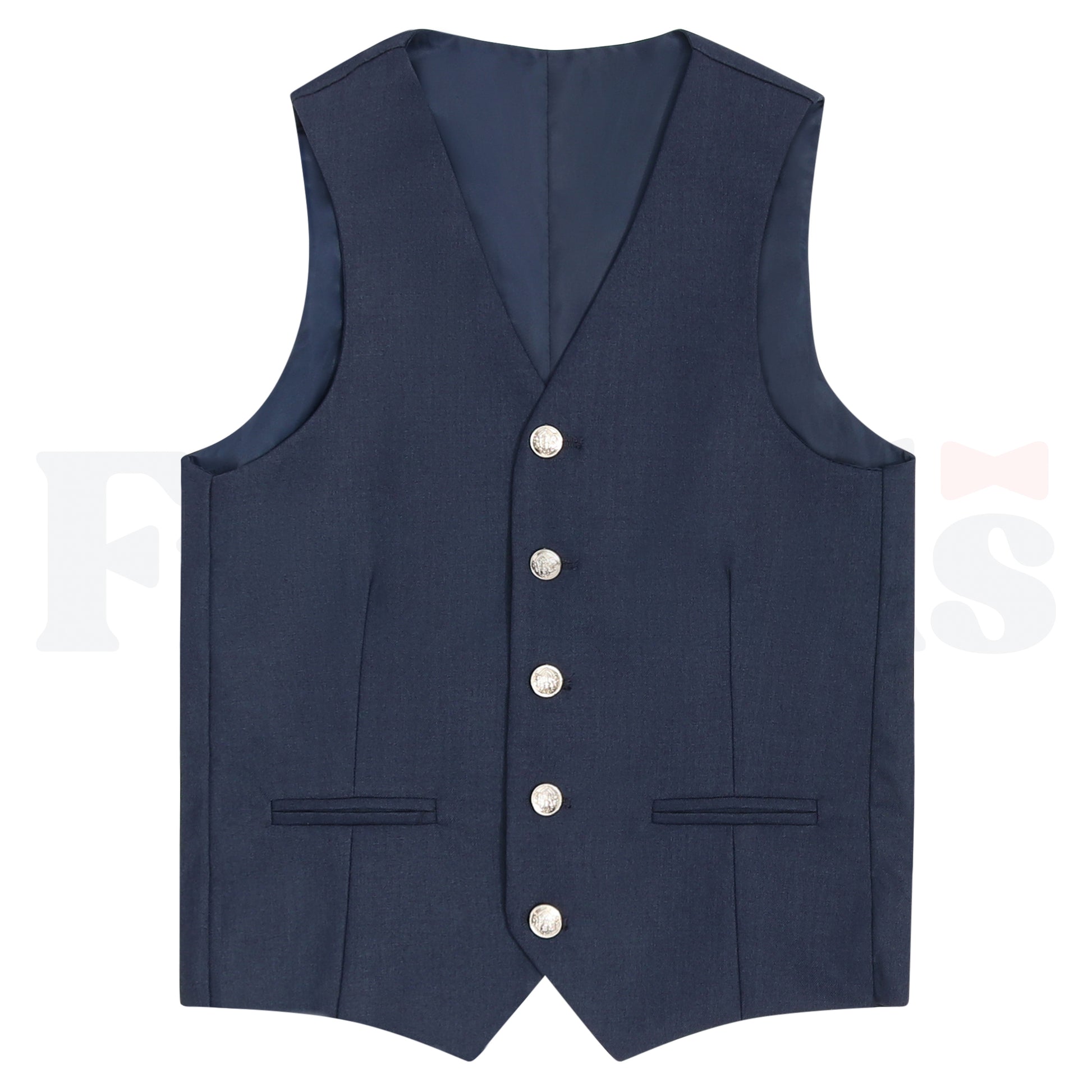 Armando Martillo Boys Slim Fit 4pc Suit - Gold Buttons - 604SL -