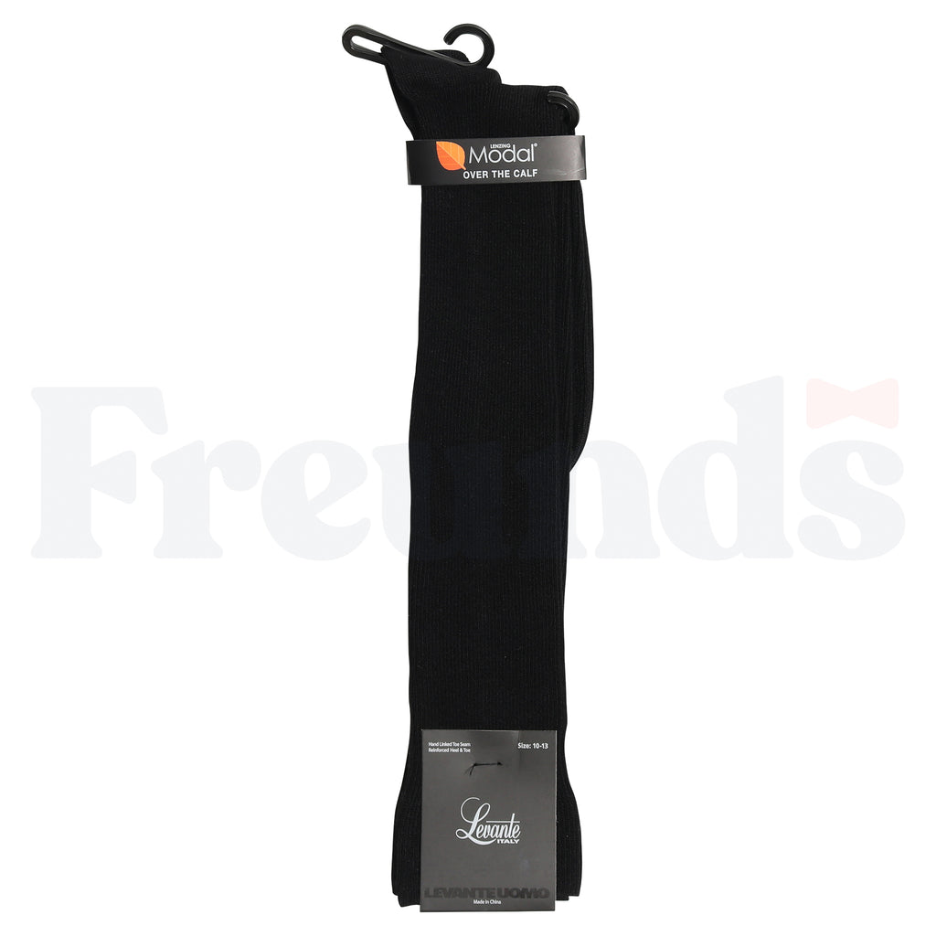 Levante Mens Modal Ribbed Long Socks - LV-106 -