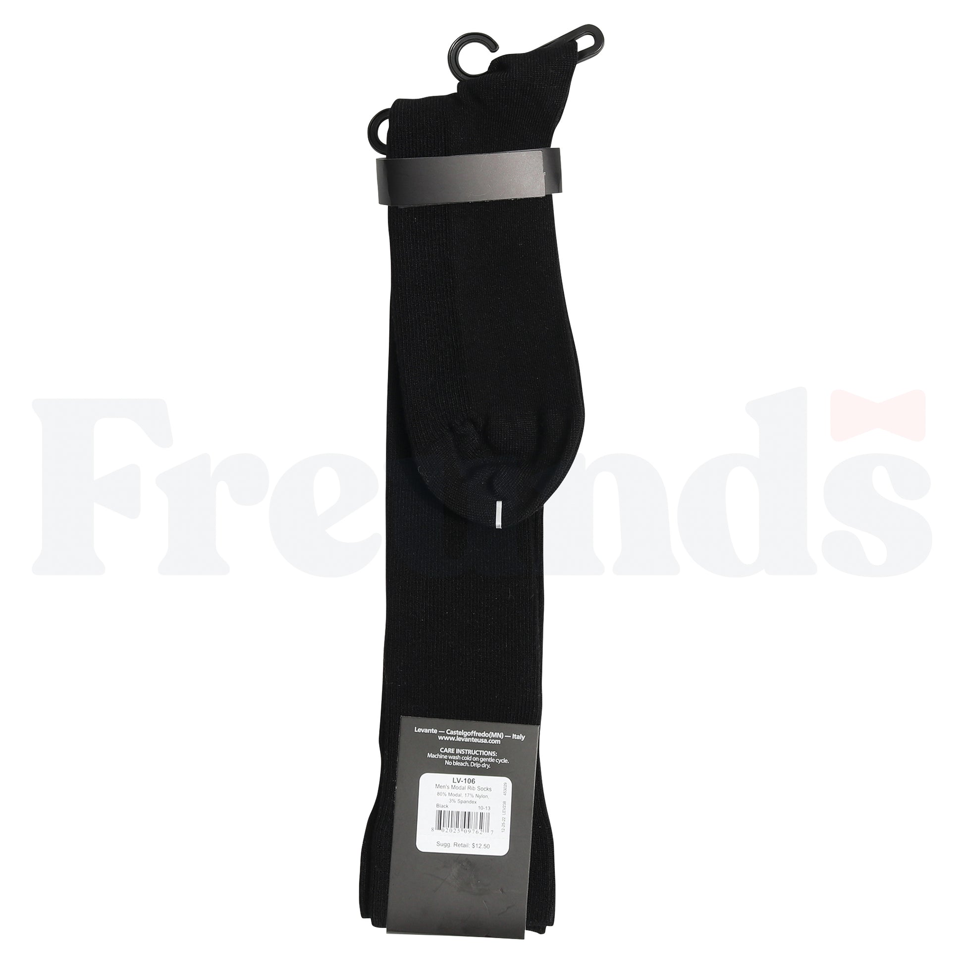 Levante Mens Modal Ribbed Long Socks - LV-106 -