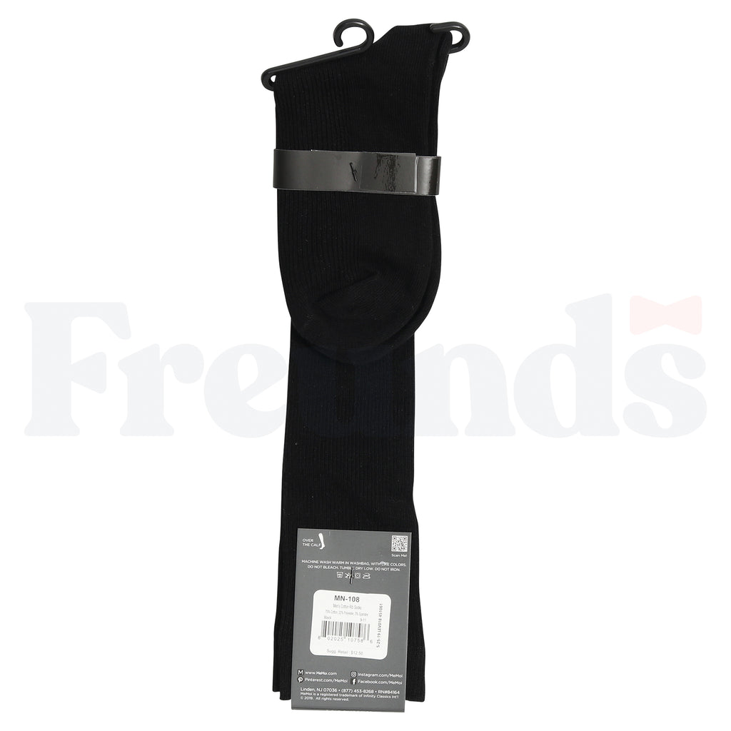 MeMoi Mens Cotton Ribbed Long Socks - MN-108 -