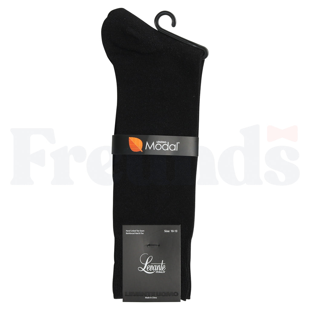 Levante Mens Modal Flat Crew Socks - LV-104 -