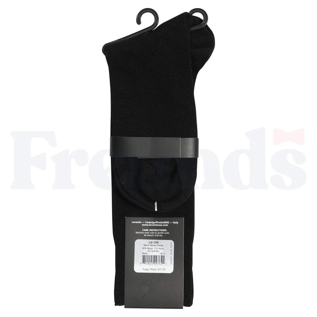 Levante Mens Modal Flat Crew Socks - LV-104 -