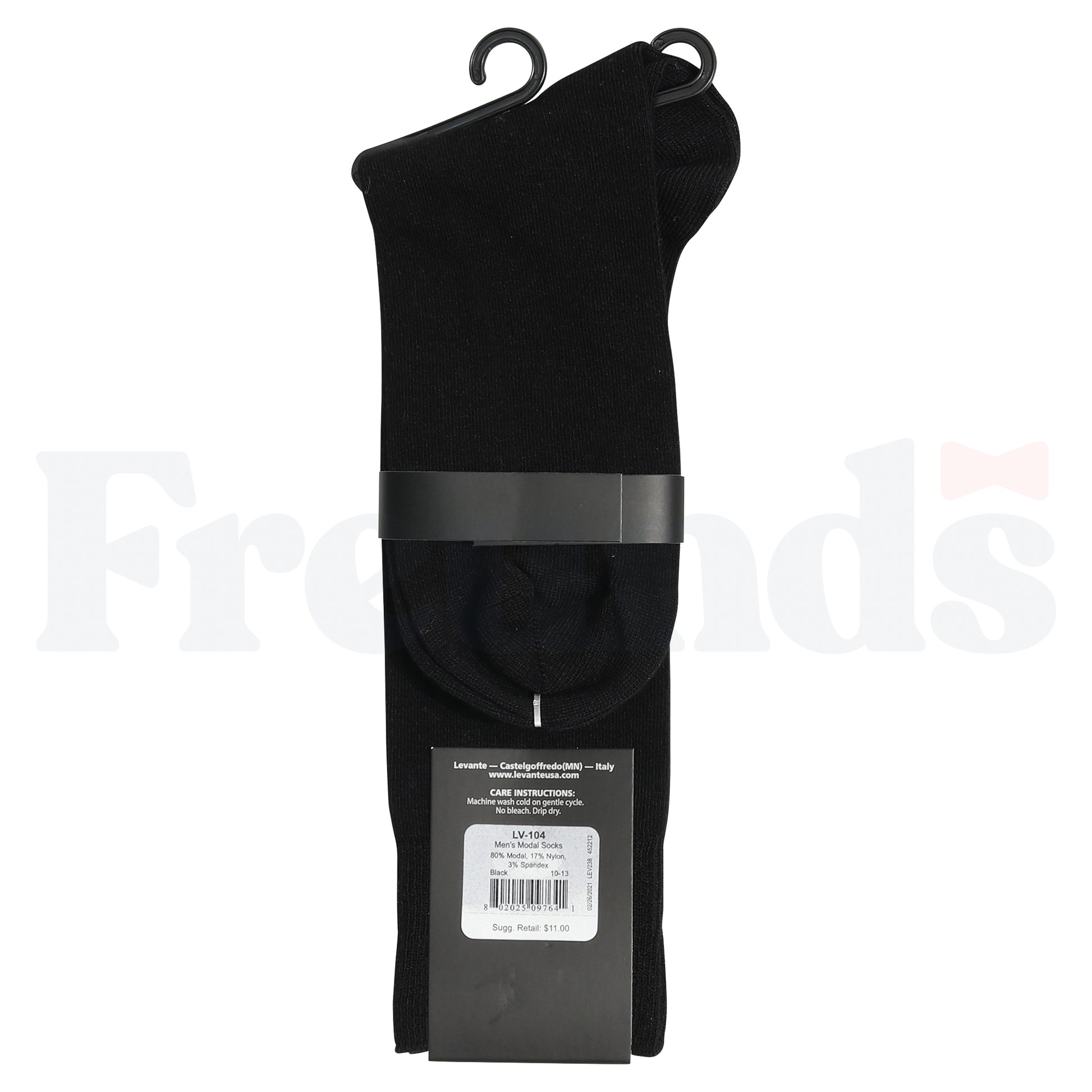 Levante Mens Modal Flat Crew Socks - LV-104 -