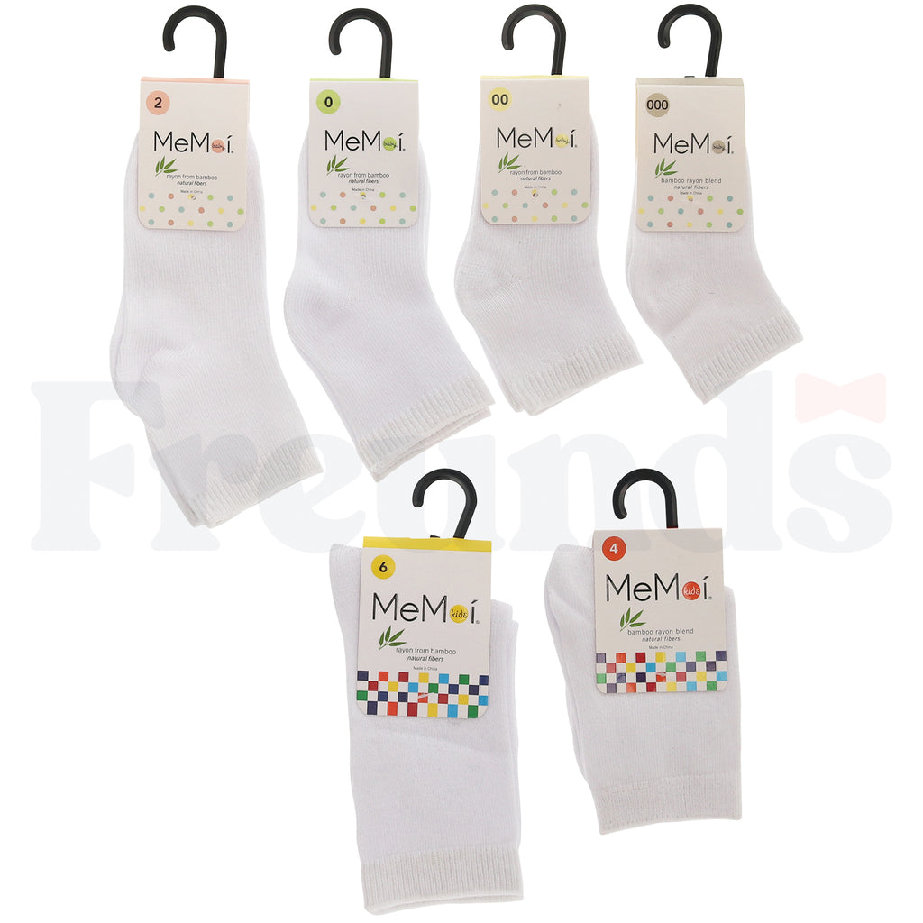MeMoi Bamboo Crew Socks - MK-6166 -