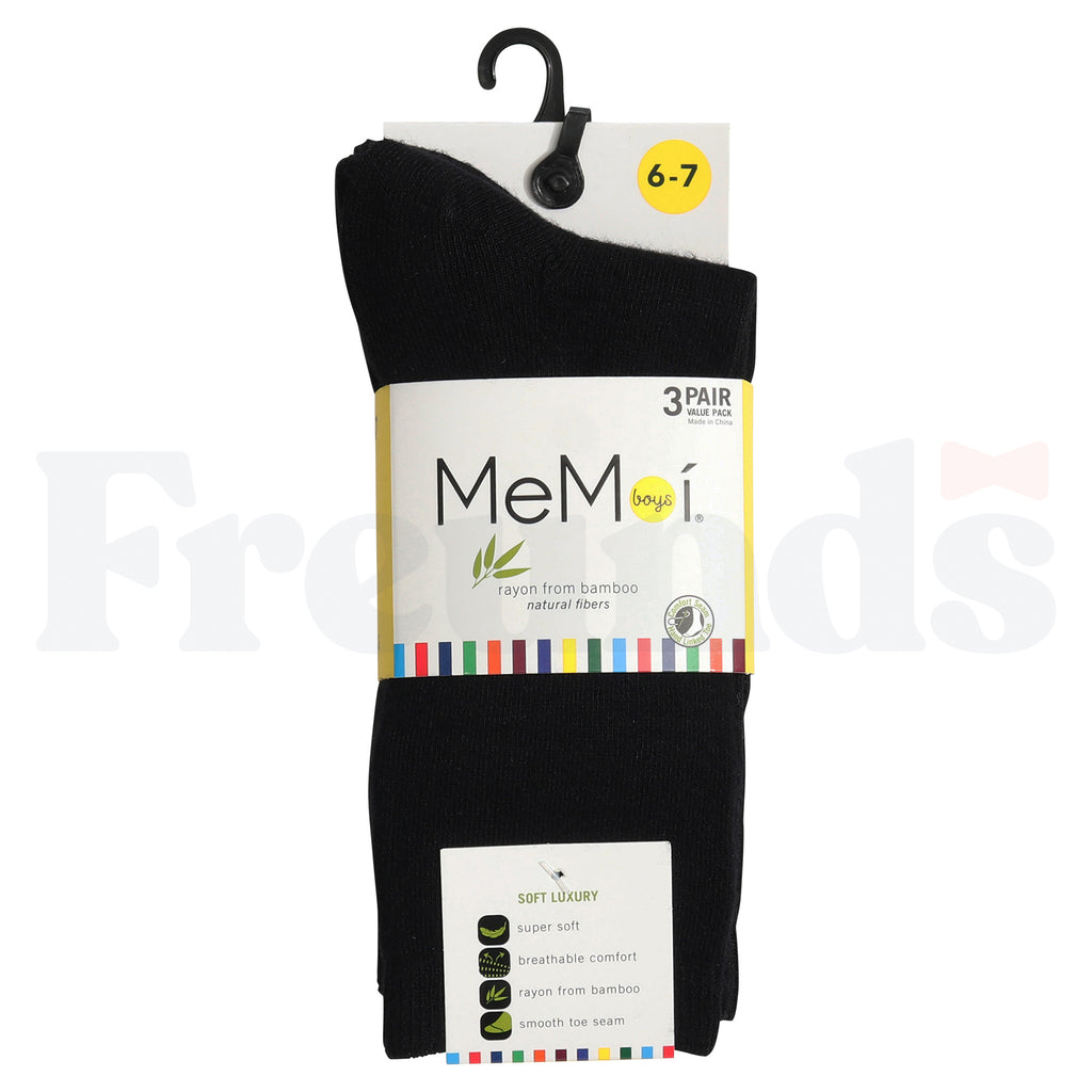 MeMoi Boys Bamboo Flat Socks - 3 Pack - MK-10961 -