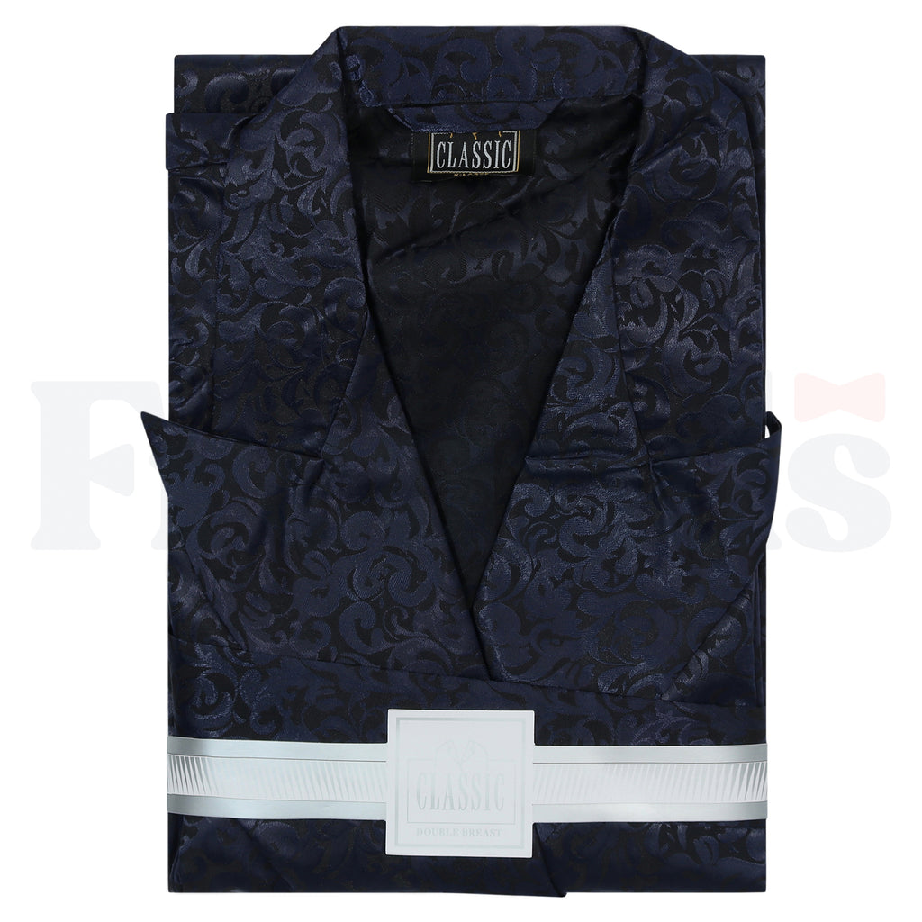 Classic Robe / Bekitcha Chalat - Black/Blue -