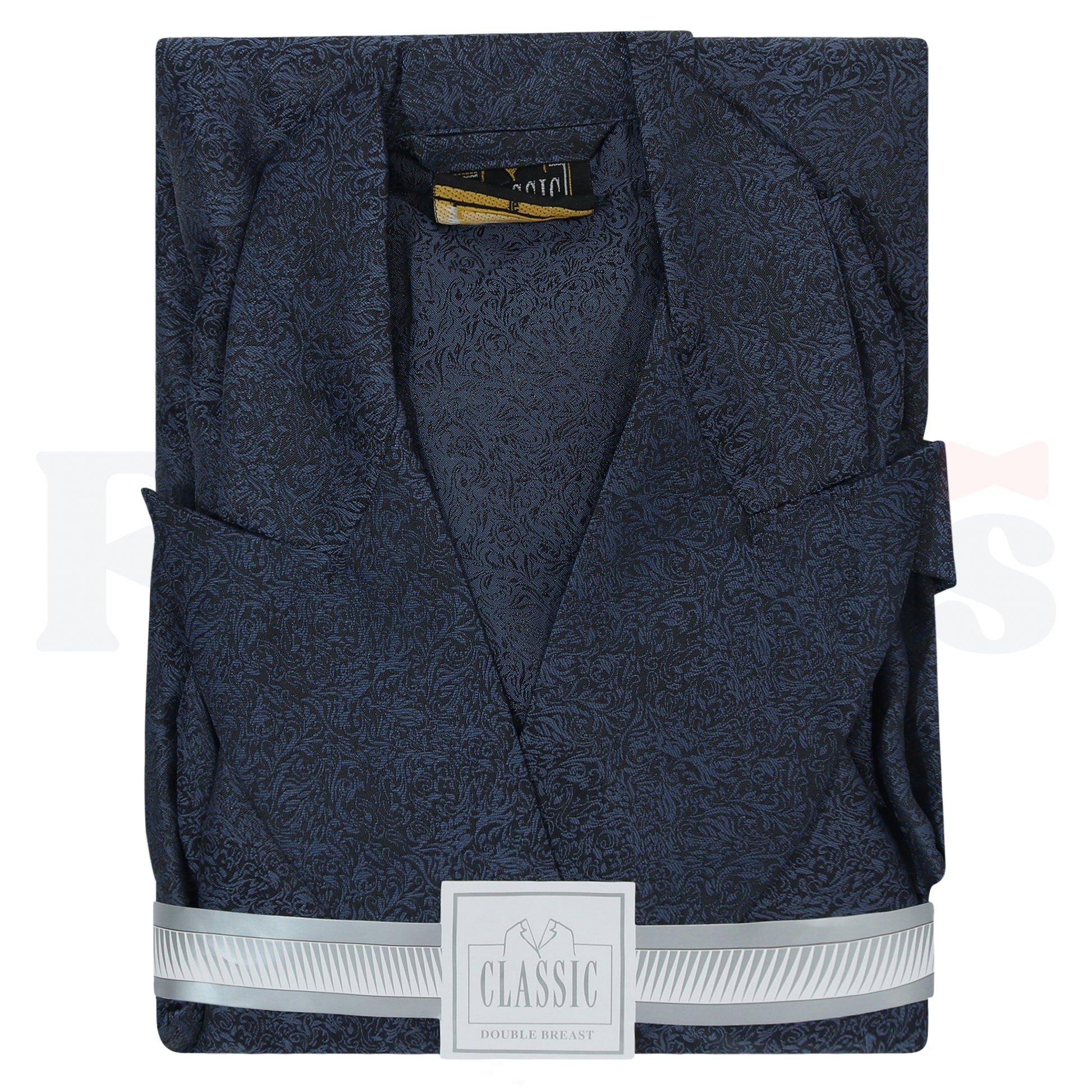 Classic Robe / Bekitcha Chalat - Black/Blue -