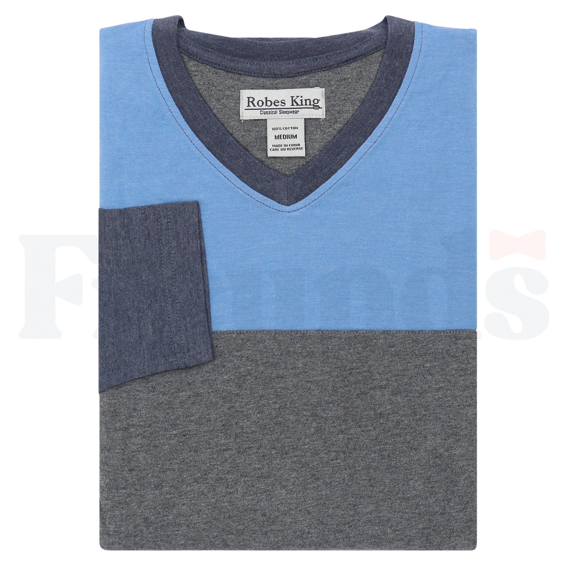 Robes King Knit Pajamas - V-Neck - #8 -