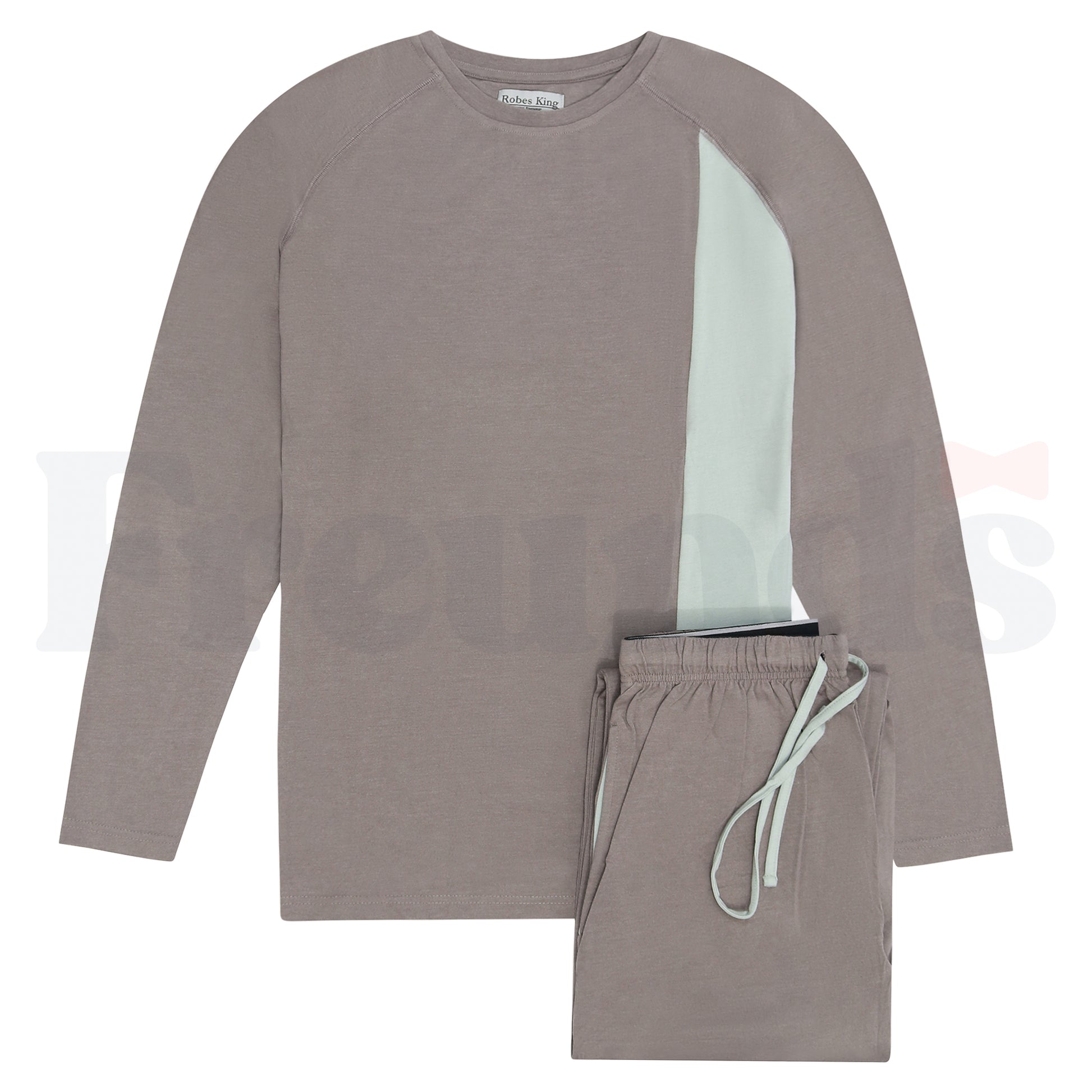 Robes King Knit Pajamas - 2 Tone - Crew Neck - #13 -