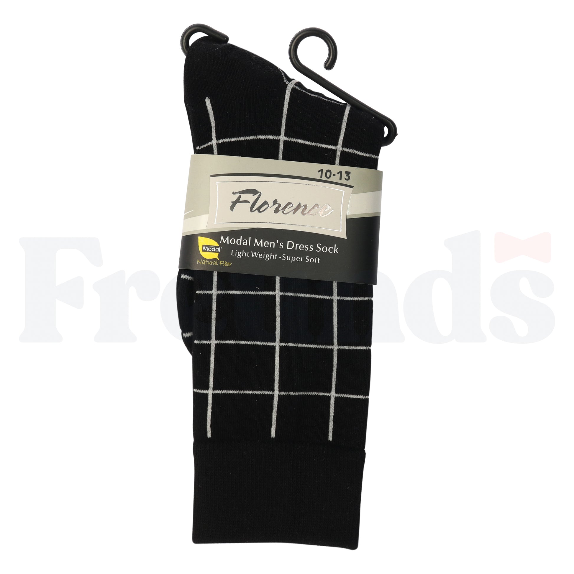 Florence Mens Modal Dress Socks - Colored Plaid - Light Weight - 225 -