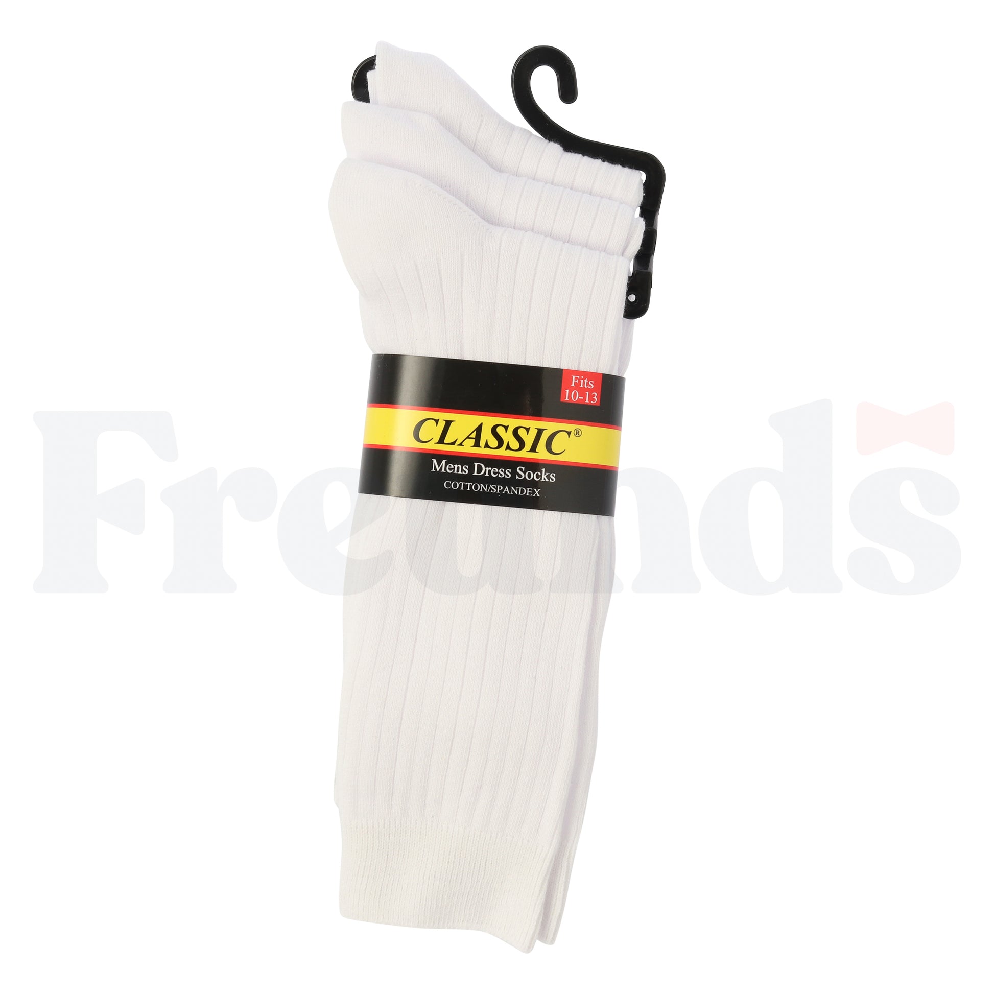 Classic Mens Cotton Blend Ribbed Socks - 3 Pack - 180 -
