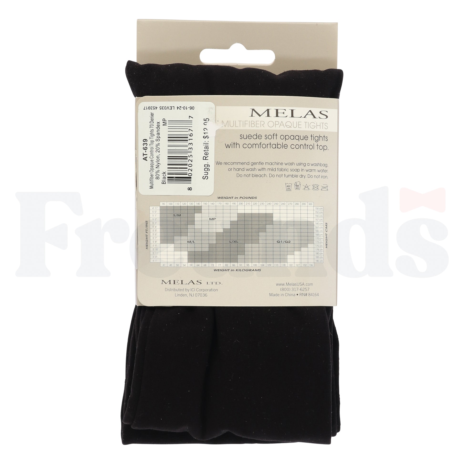 Melas Multifiber Opaque Control Top Tights - 70 Denier - AT-639 -