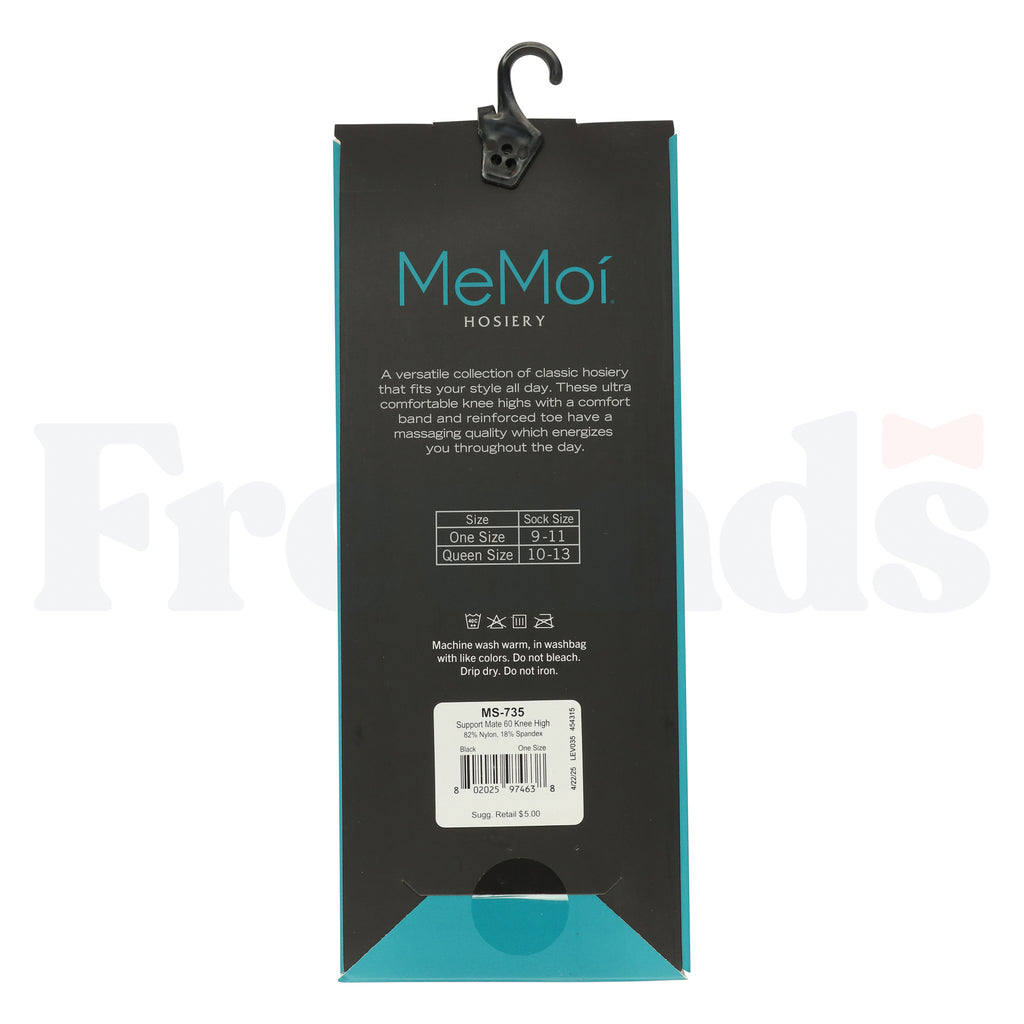 MeMoi 60 Denier Support Mate Knee High - MS-735 -