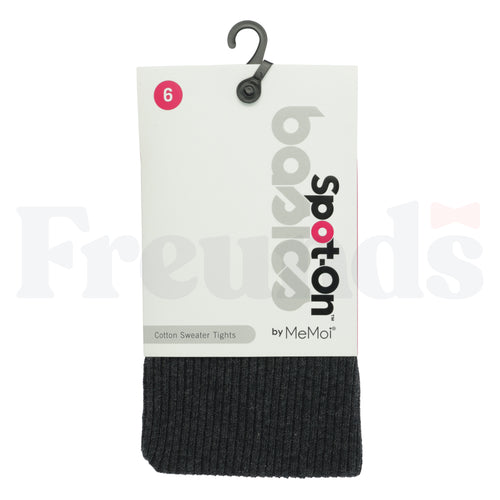 Spot-On Basics Girls Pin Ribbed Cotton Tights - SP-3507 -