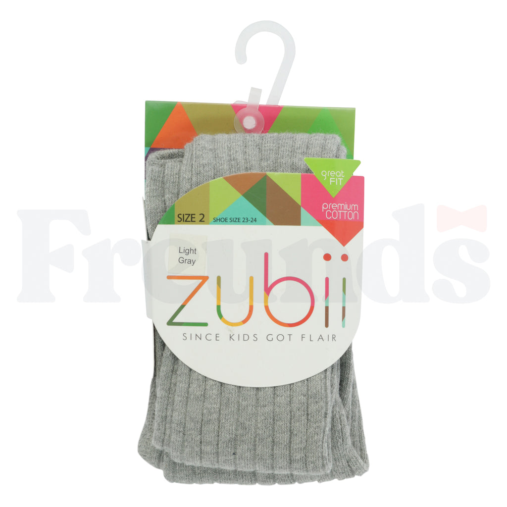 Zubii Wide Ribbed Cotton Tights -